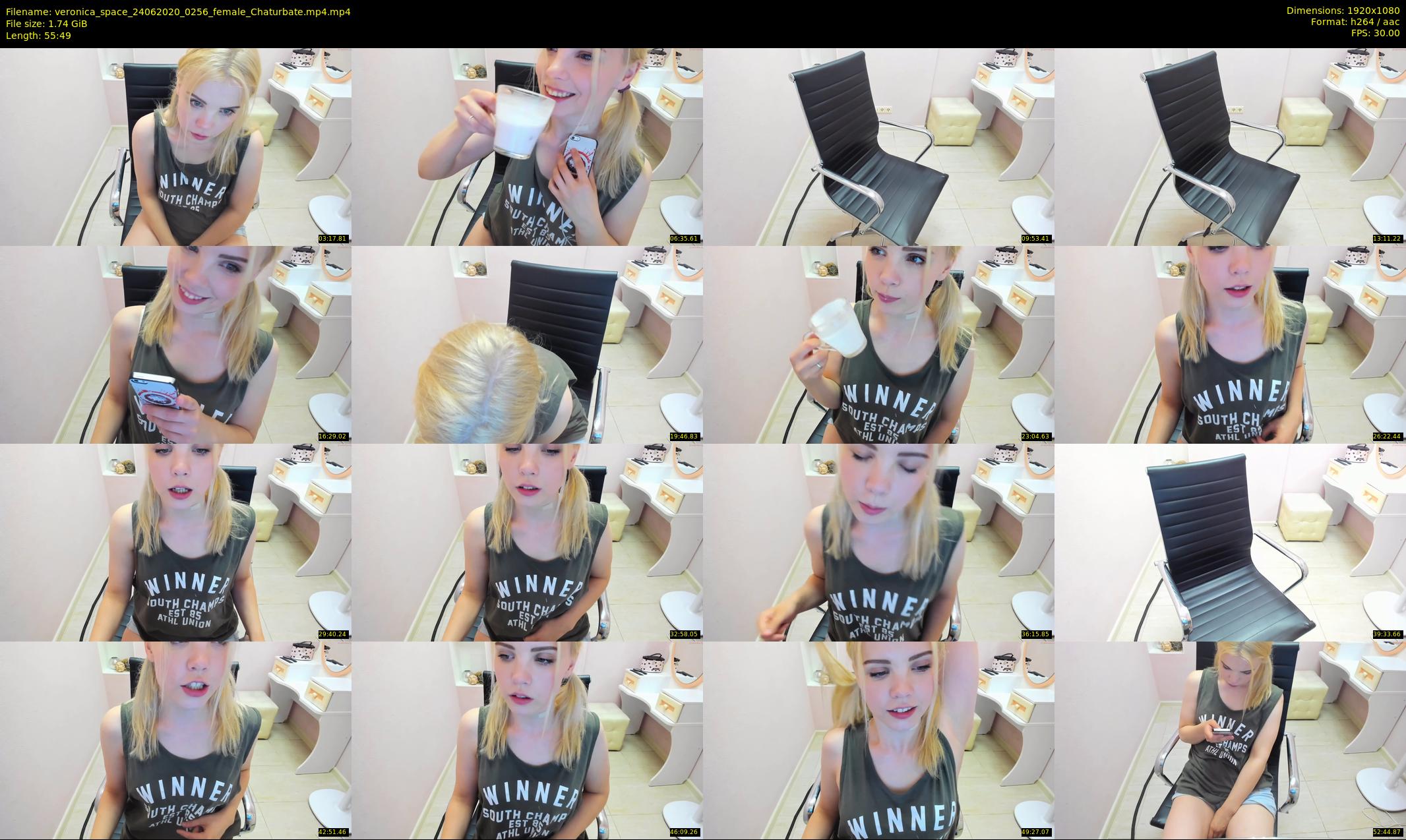 veronica_space — 56 minute Chaturbate female cam show recording, 1080p, Jun 24, 2020