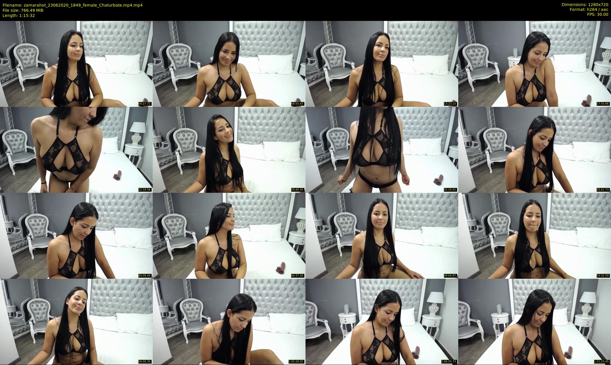 zamarahot — 76 minute Chaturbate female cam show recording, 720p, Jun 23, 2020