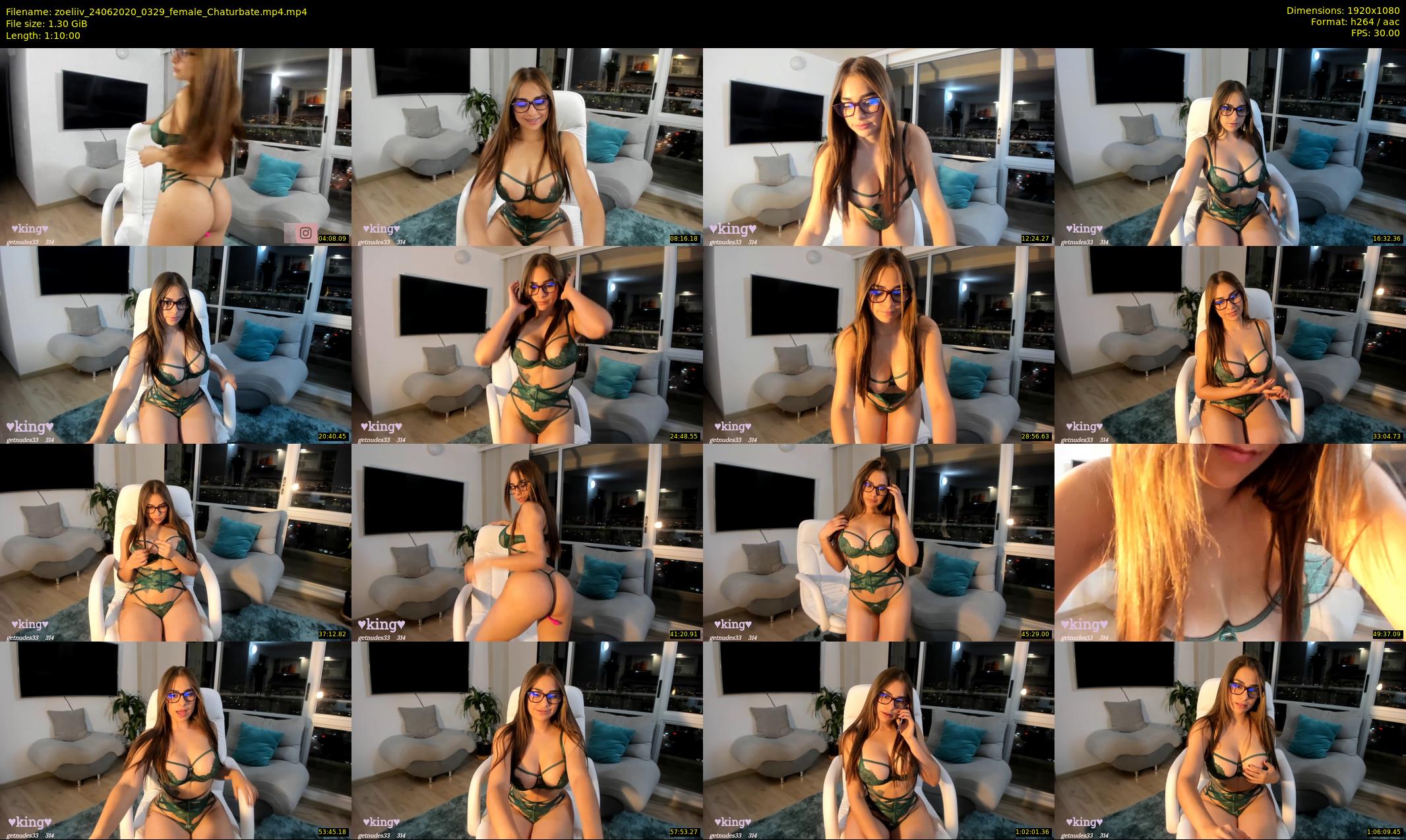 zoeliiv — 70 minute Chaturbate female cam show recording, 1080p, Jun 24, 2020
