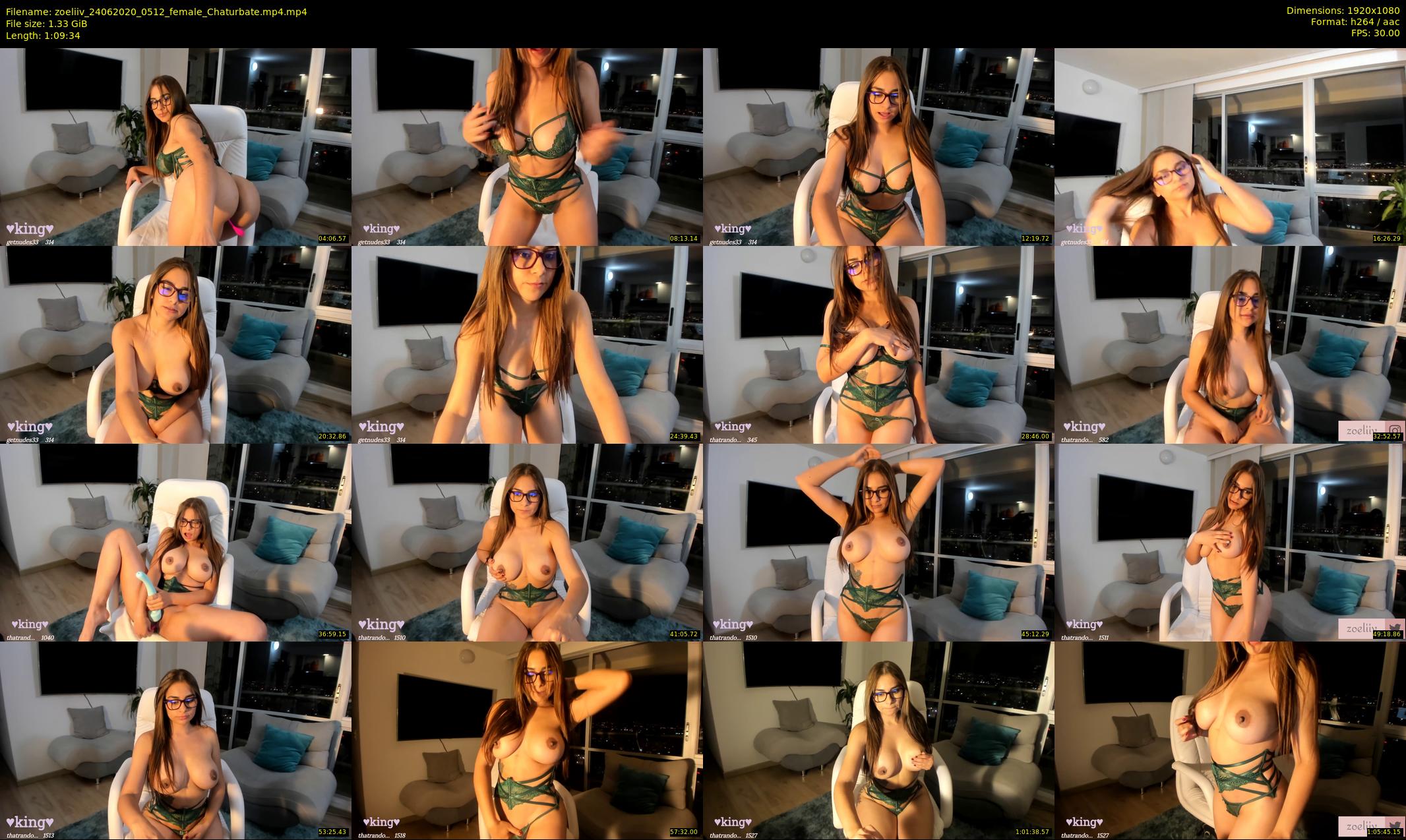zoeliiv — 70 minute Chaturbate female cam show recording, 1080p, Jun 24, 2020