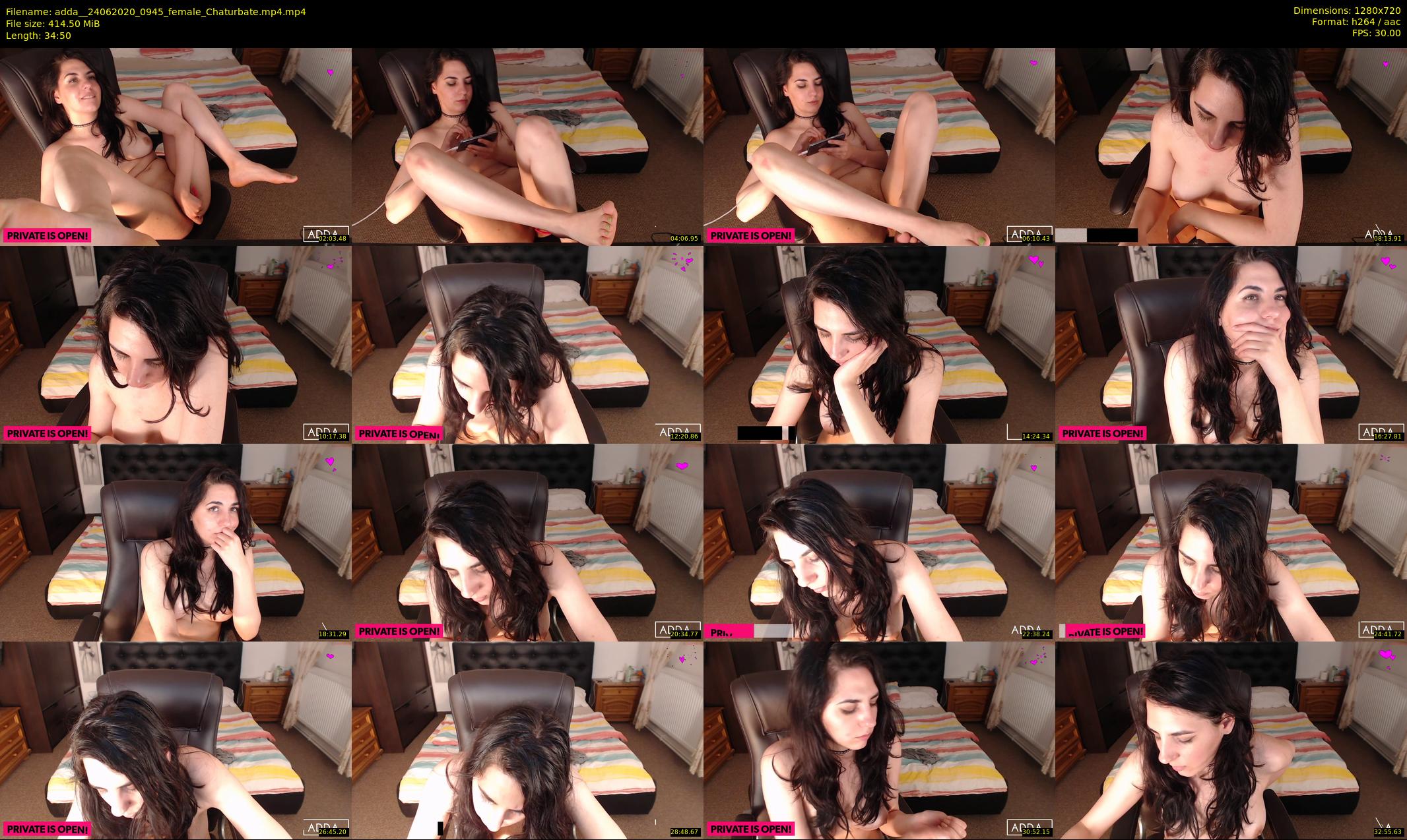 adda_ — 35 minute Chaturbate female cam show recording, 720p, Jun 24, 2020