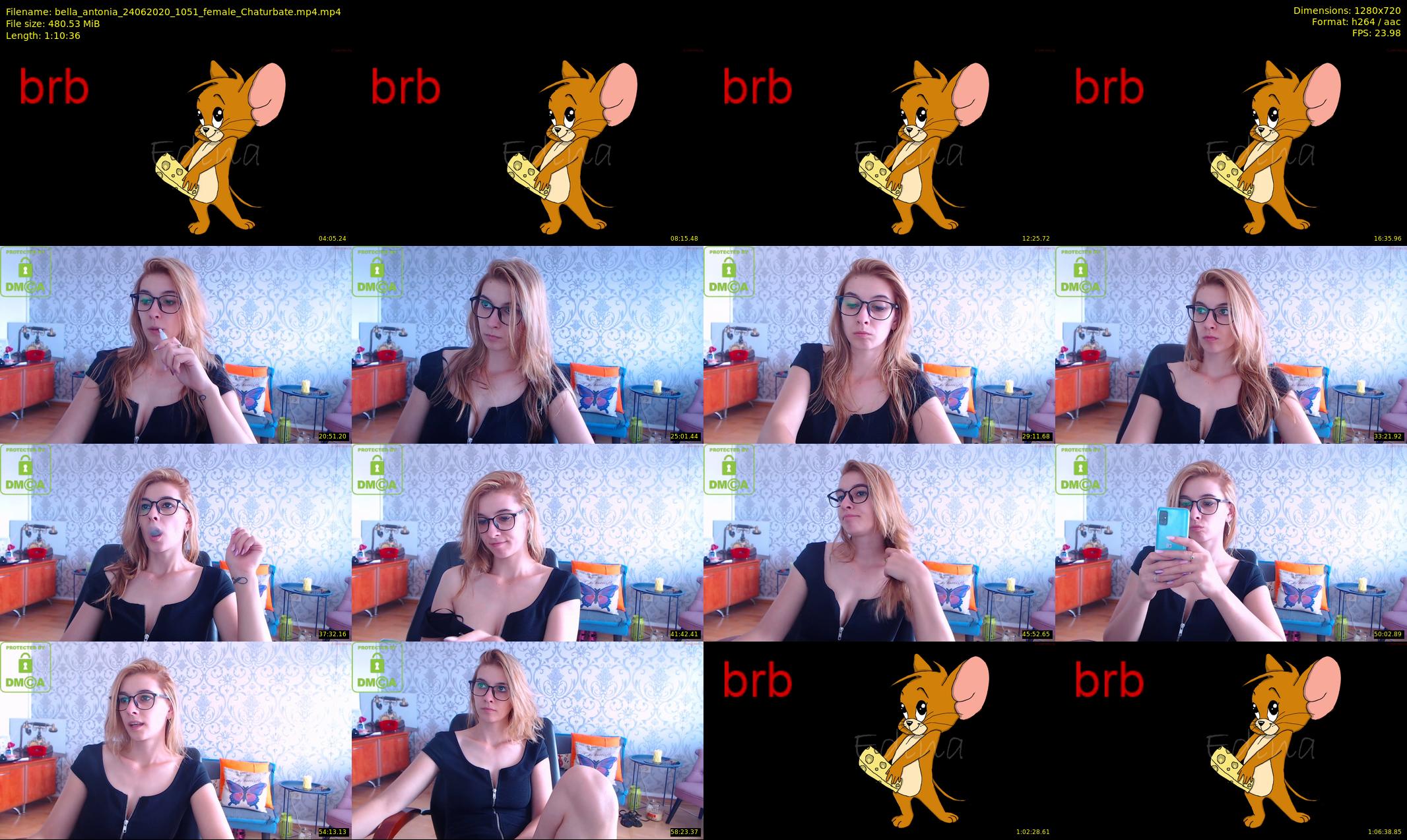 bella_antonia — 71 minute Chaturbate female cam show recording, 720p, Jun 24, 2020