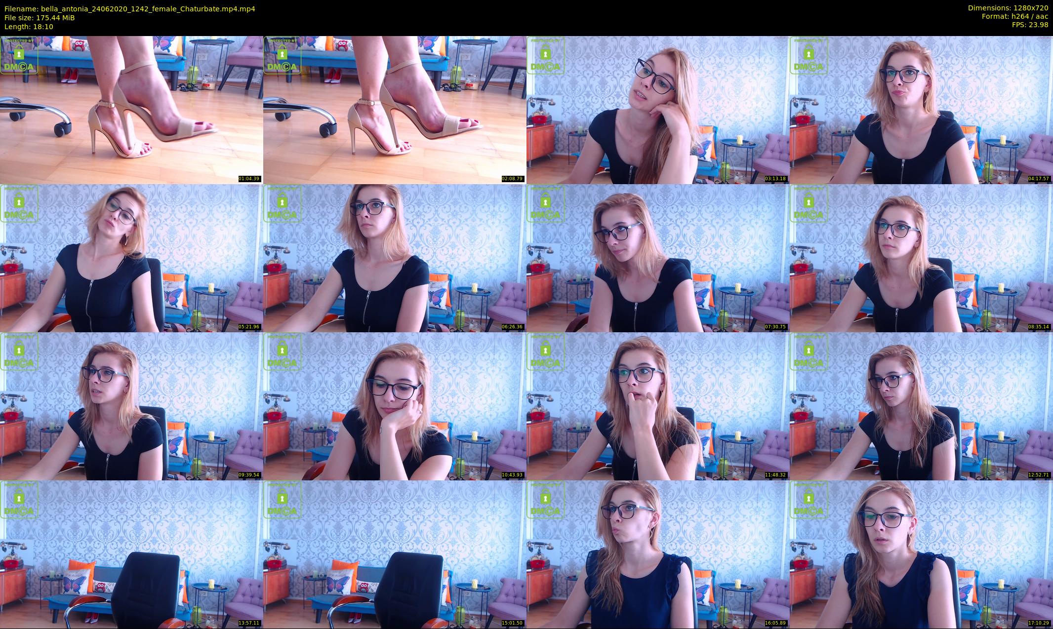 bella_antonia — 19 minute Chaturbate female cam show recording, 720p, Jun 24, 2020