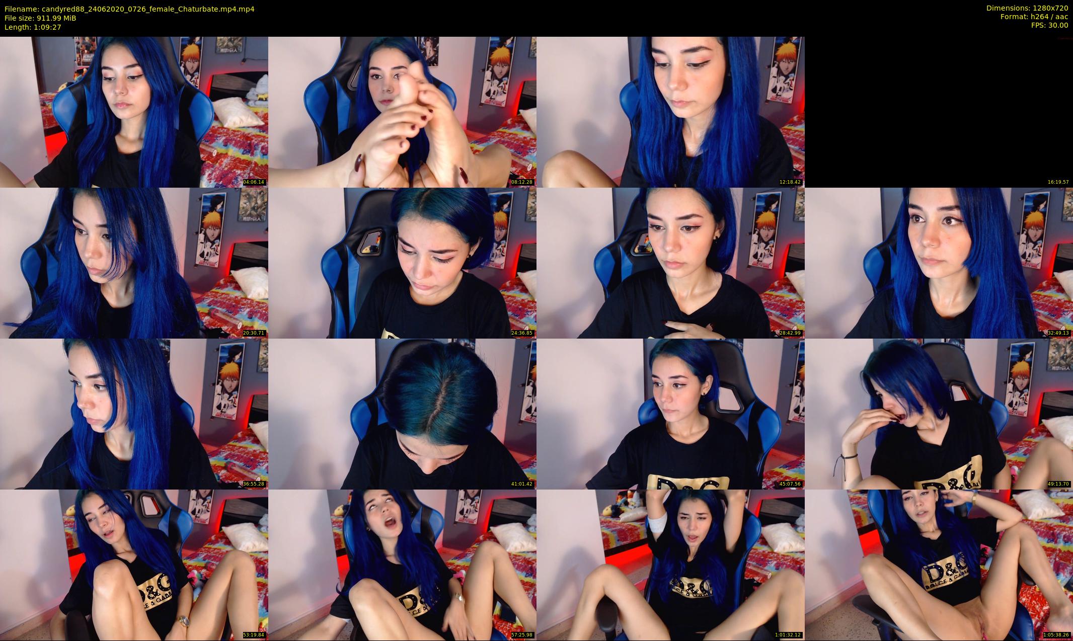 candyred88 — 70 minute Chaturbate female cam show recording, 720p, Jun 24, 2020
