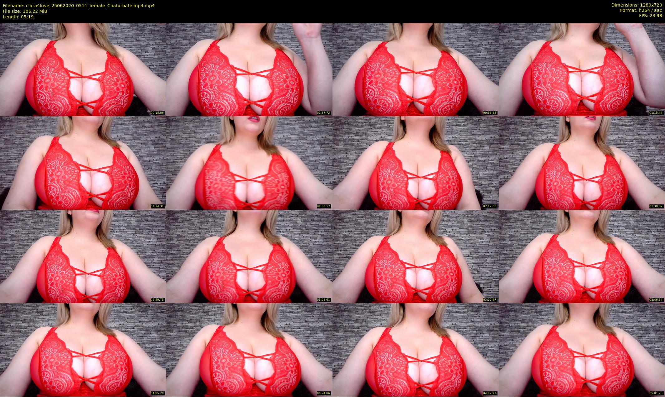clara4love — 6 minute Chaturbate female cam show recording, 720p, Jun 25, 2020
