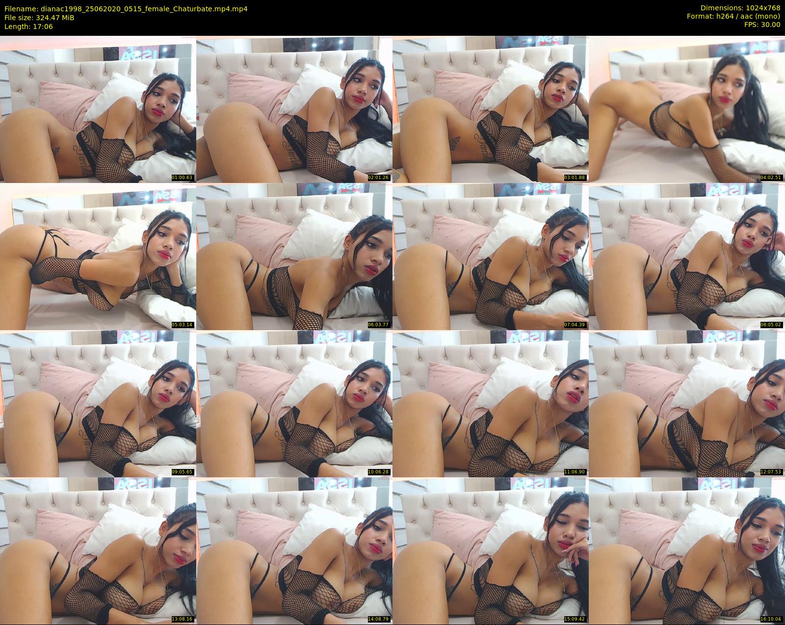 dianac1998 — 18 minute Chaturbate female cam show recording, 720p, Jun 25, 2020