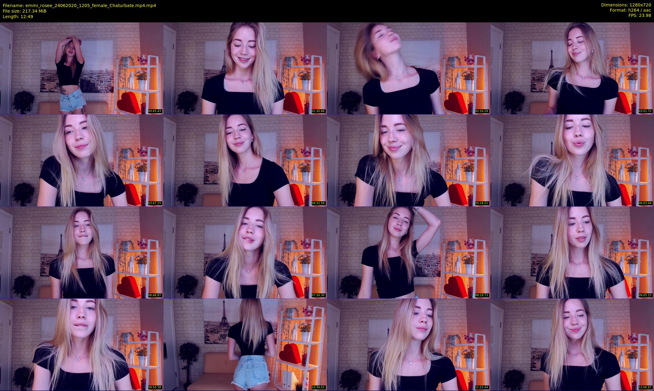 emmi_rosee — 13 minute Chaturbate female cam show recording, 720p, Jun 24, 2020