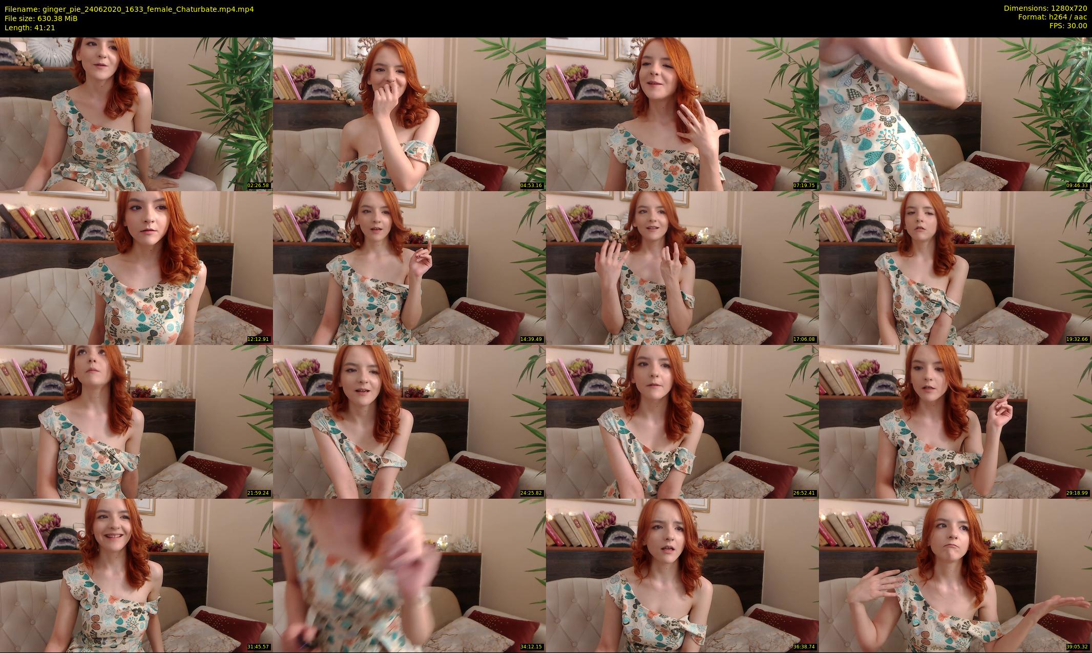 ginger_pie — 42 minute Chaturbate female cam show recording, 720p, Jun 24, 2020