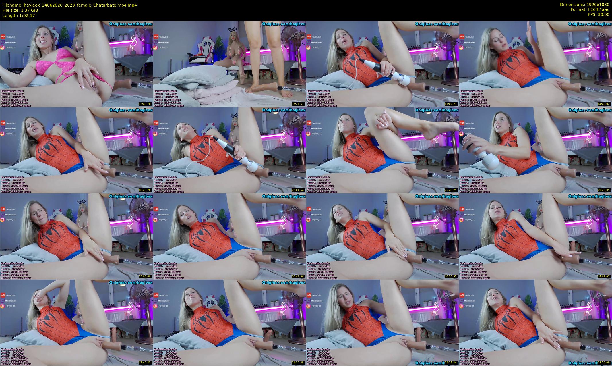 hayleex — 63 minute Chaturbate female cam show recording, 1080p, Jun 24, 2020