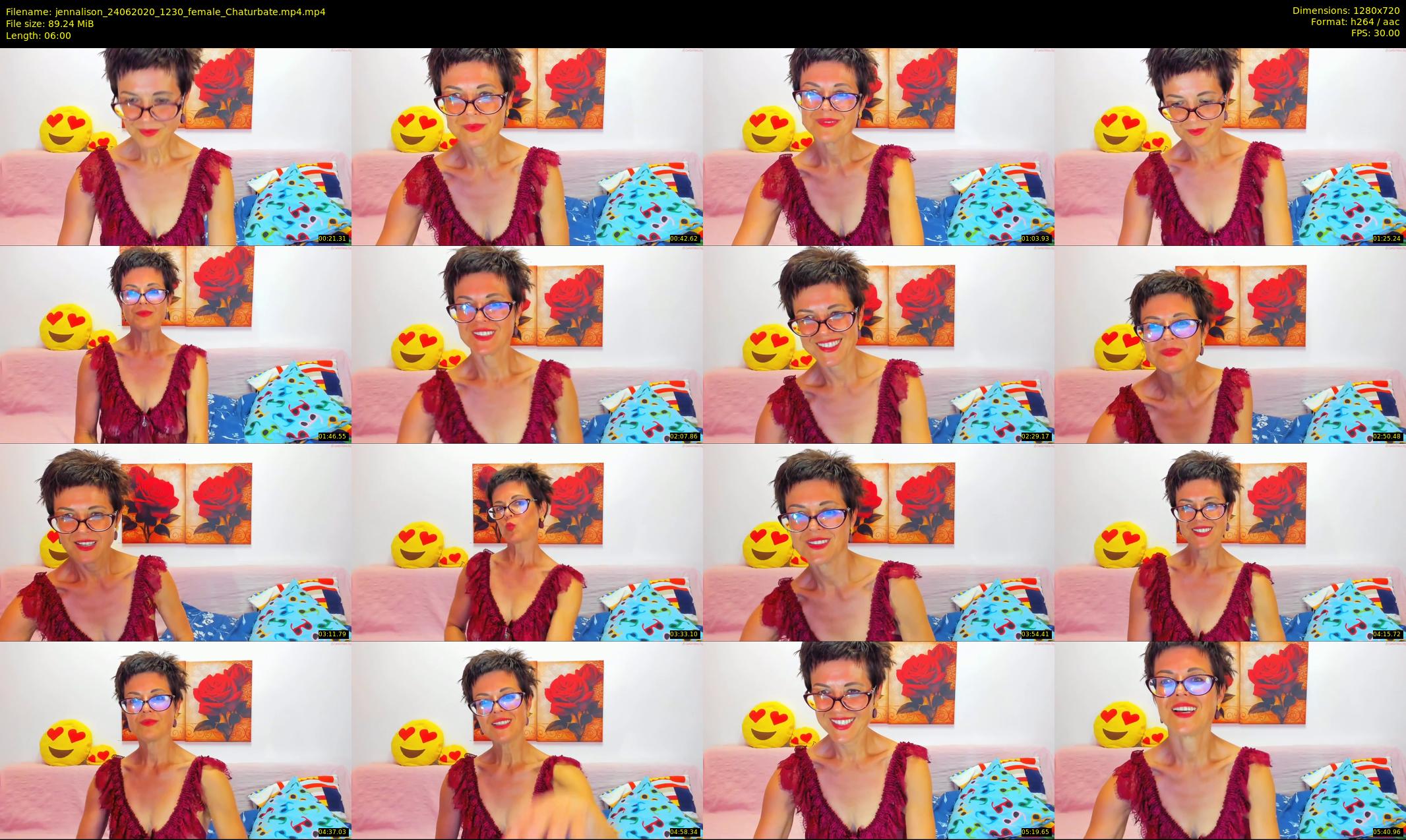 jennalison — 6 minute Chaturbate female cam show recording, 720p, Jun 24, 2020