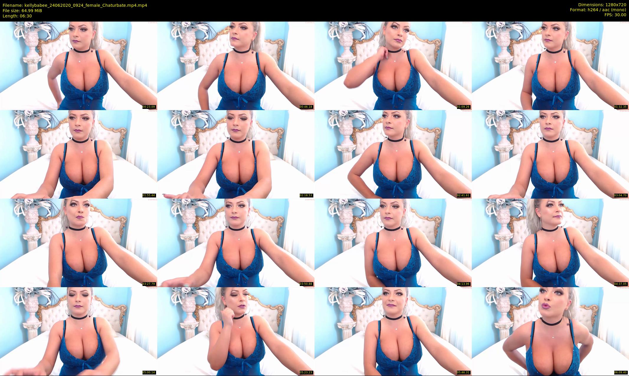 kellybabee — 7 minute Chaturbate female cam show recording, 720p, Jun 24, 2020