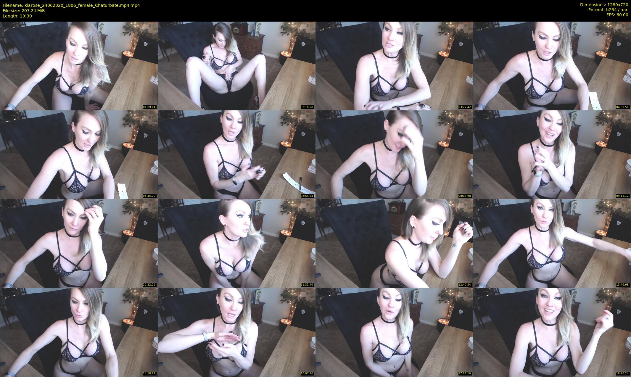 kiarose — 20 minute Chaturbate female cam show recording, 720p, Jun 24, 2020
