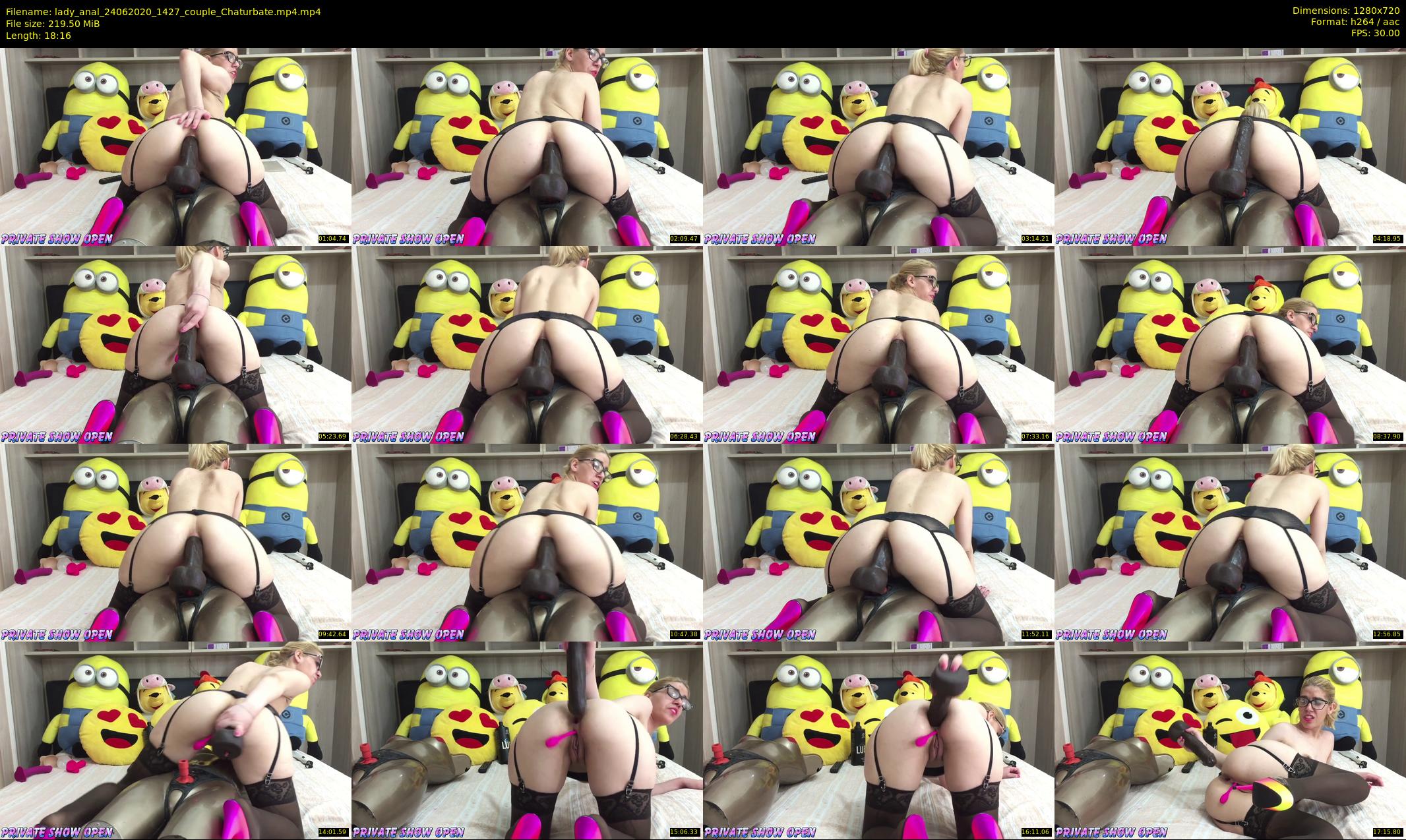 lady_anal — 19 minute Chaturbate female cam show recording, 720p, Jun 24, 2020