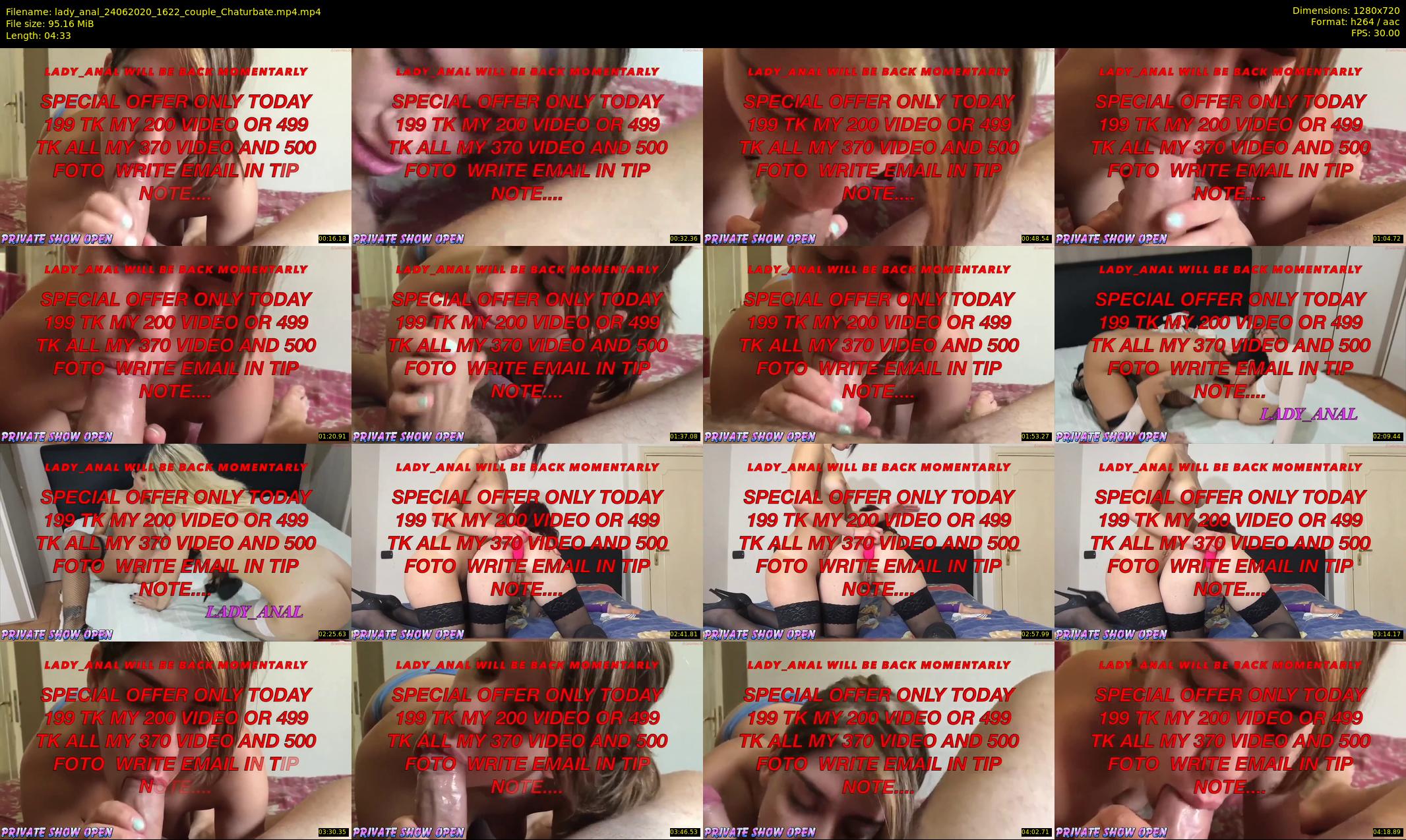 lady_anal — 5 minute Chaturbate female cam show recording, 720p, Jun 24, 2020