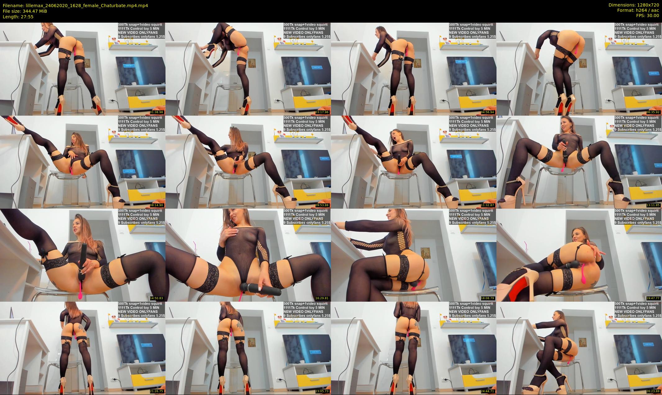 lillemax — 28 minute Chaturbate female cam show recording, 720p, Jun 24, 2020