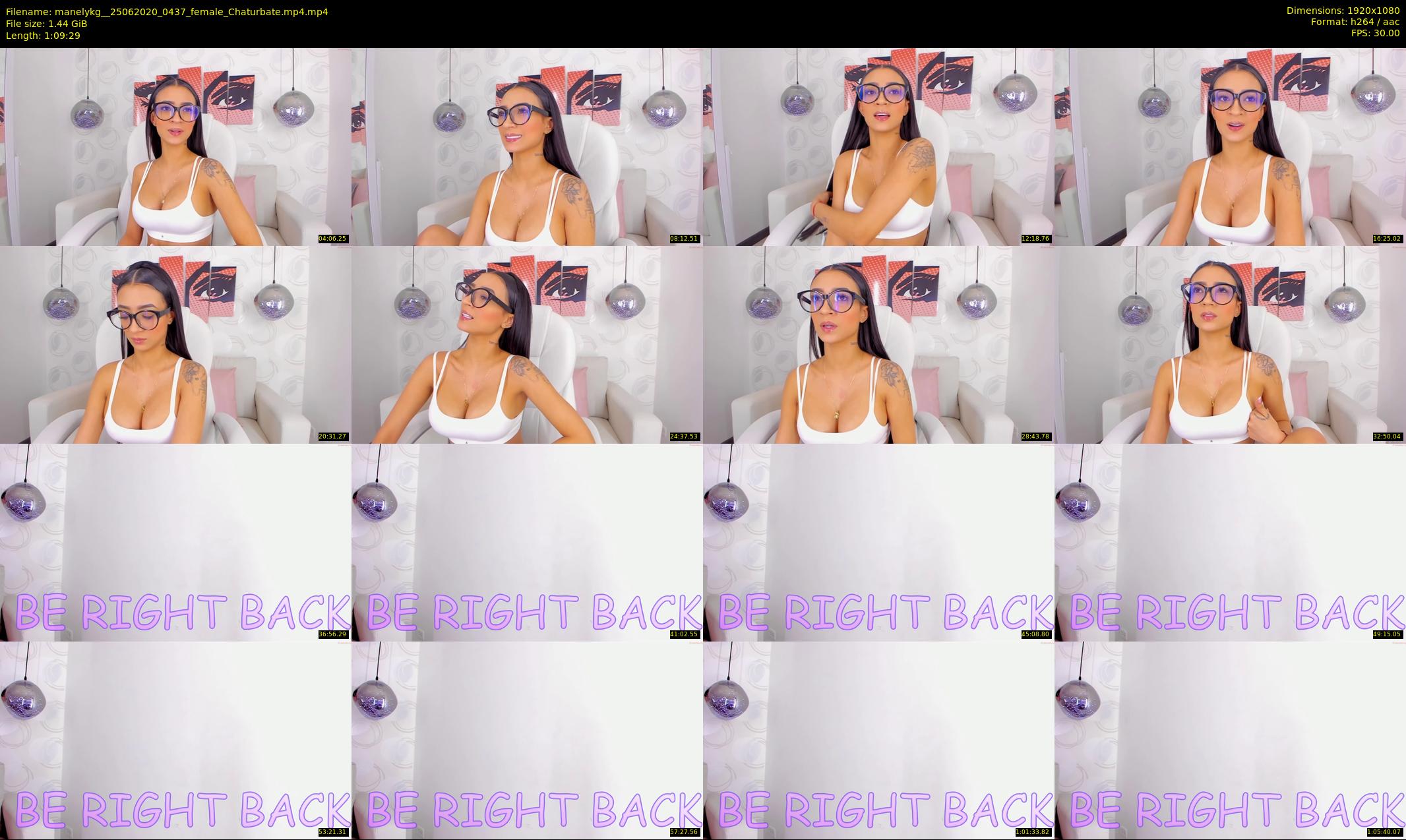 manelykg_ — 70 minute Chaturbate female cam show recording, 1080p, Jun 25, 2020