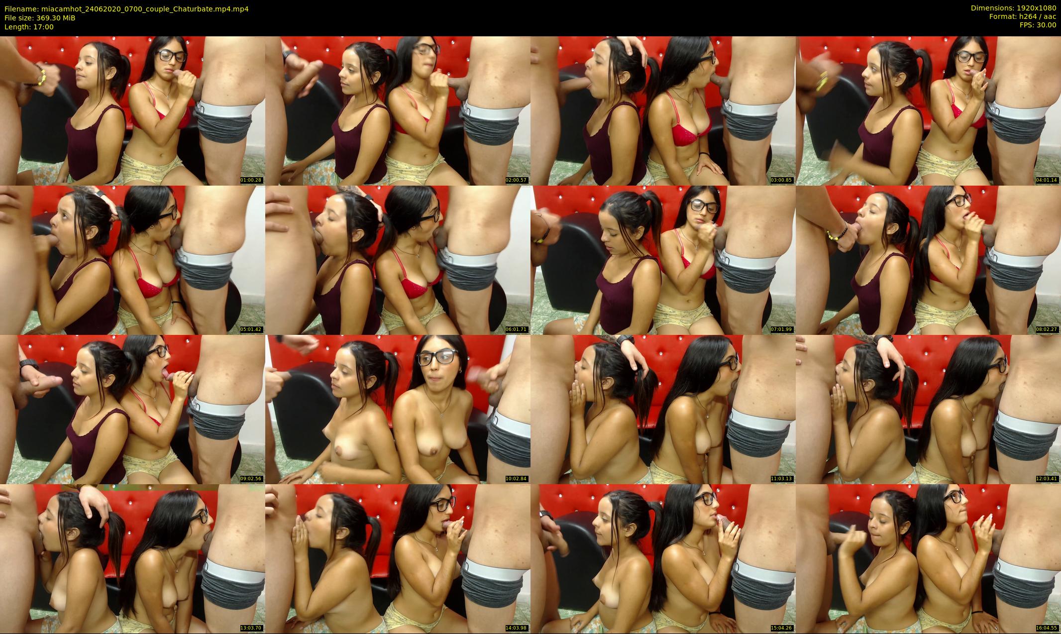 miacamhot — 17 minute Chaturbate couple cam show recording, 1080p, Jun 24, 2020