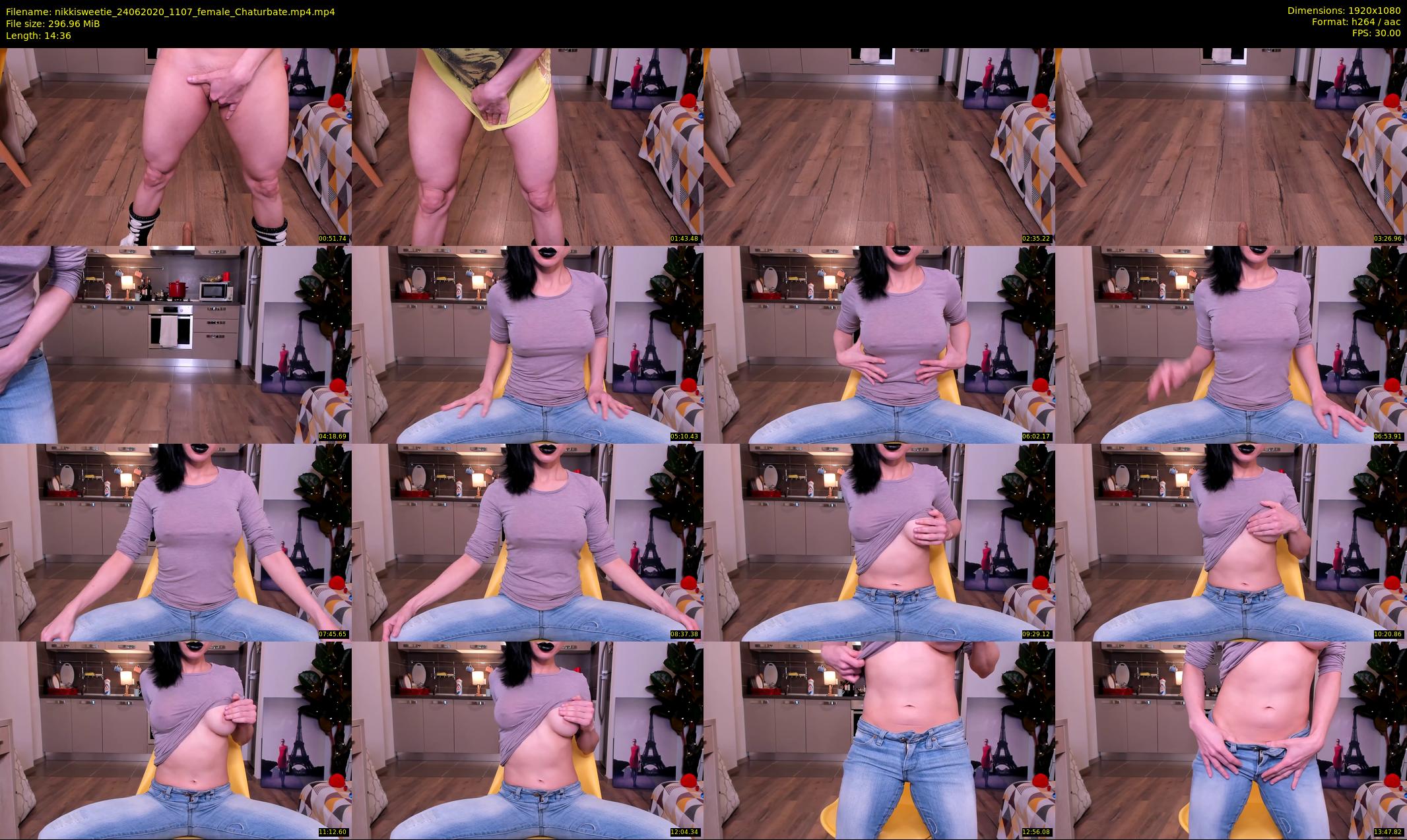 nikkisweetie — 15 minute Chaturbate female cam show recording, 1080p, Jun 24, 2020
