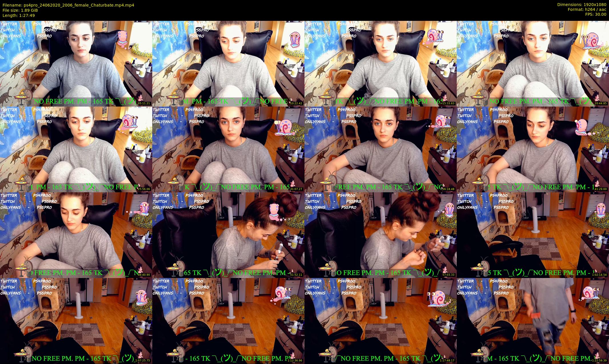ps4pro — 88 minute Chaturbate female cam show recording, 1080p, Jun 24, 2020