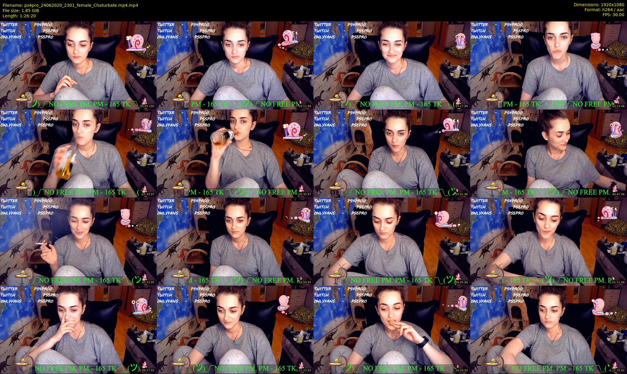 ps4pro — 87 minute Chaturbate female cam show recording, 1080p, Jun 24, 2020