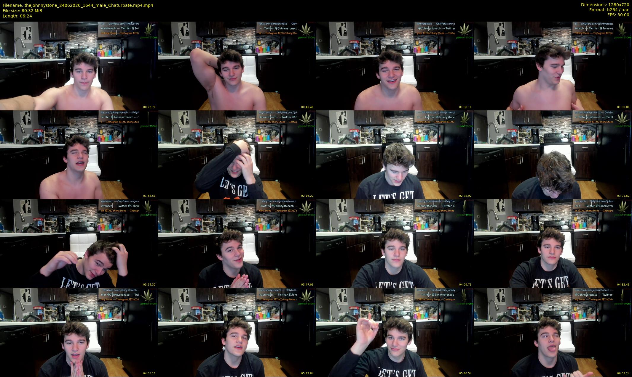 thejohnnystone — 7 minute Chaturbate male cam show recording, 720p, Jun 24, 2020
