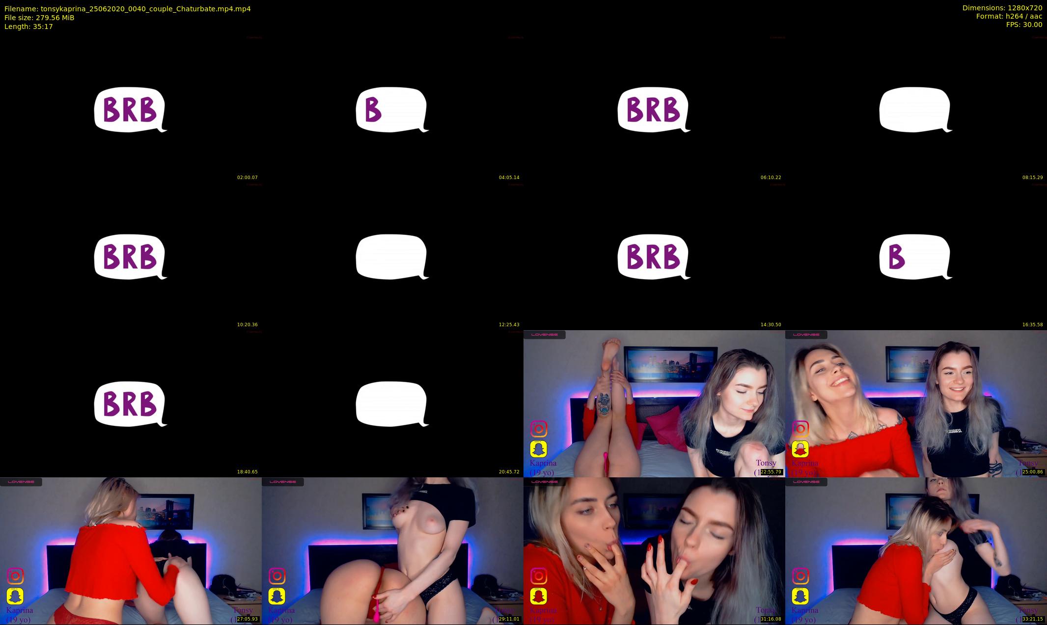 tonsykaprina — 36 minute Chaturbate couple cam show recording, 720p, Jun 25, 2020