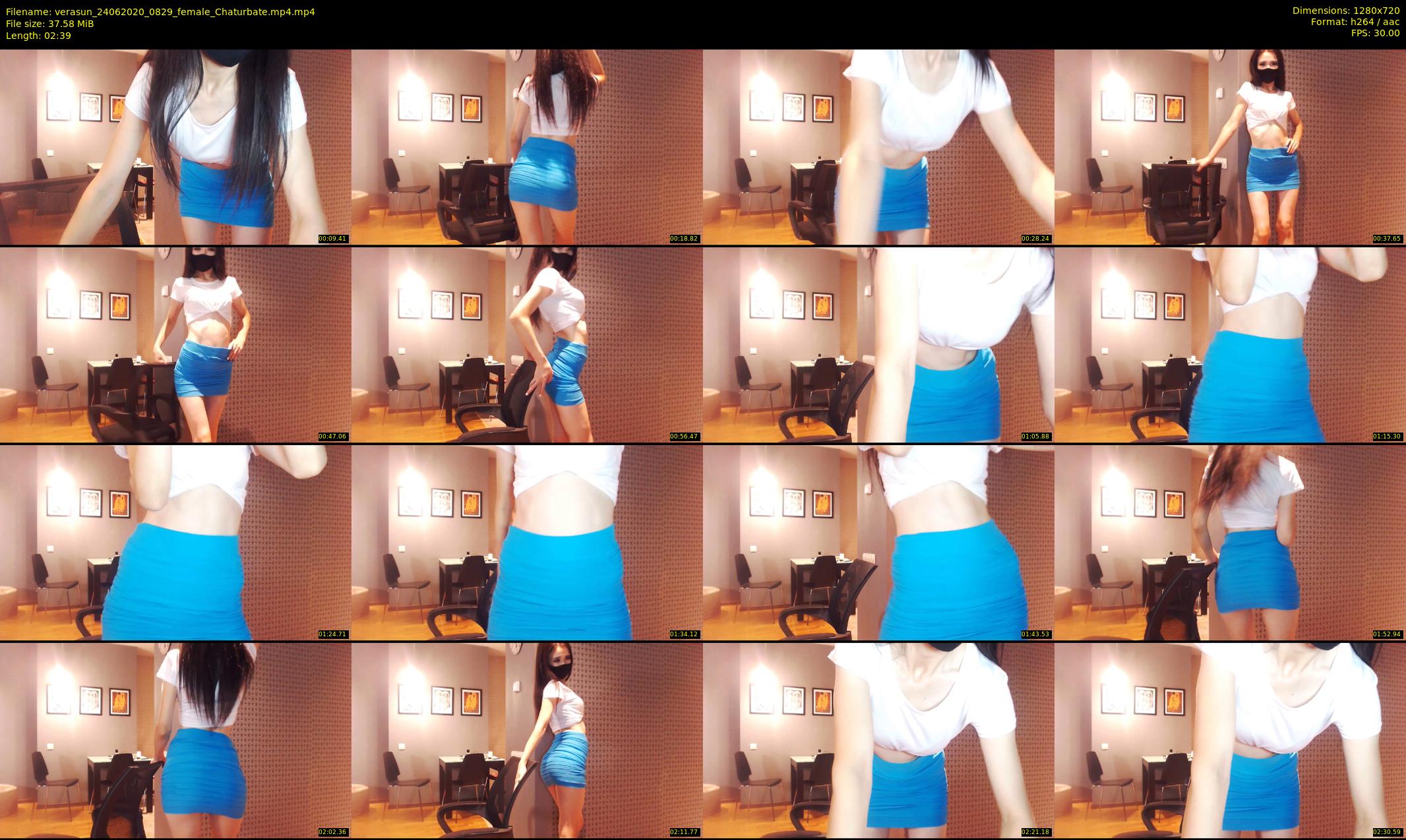 verasun — 3 minute Chaturbate female cam show recording, 720p, Jun 24, 2020