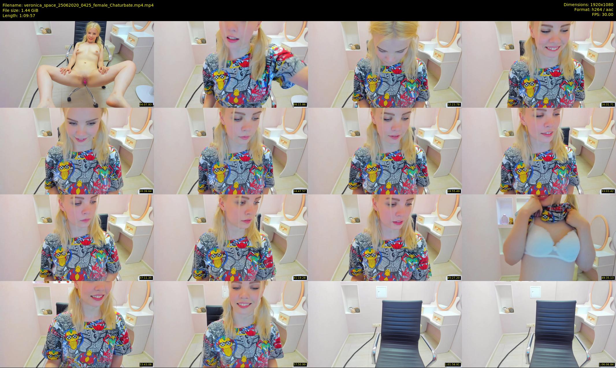 veronica_space — 70 minute Chaturbate female cam show recording, 1080p, Jun 25, 2020