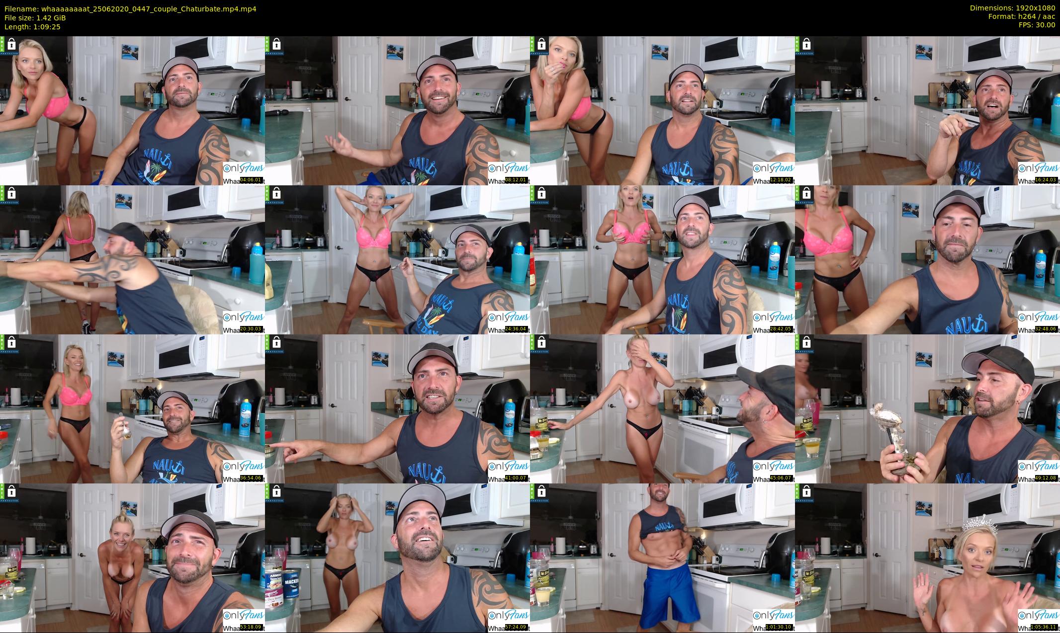 whaaaaaaaat — 70 minute Chaturbate couple cam show recording, 1080p, Jun 25, 2020