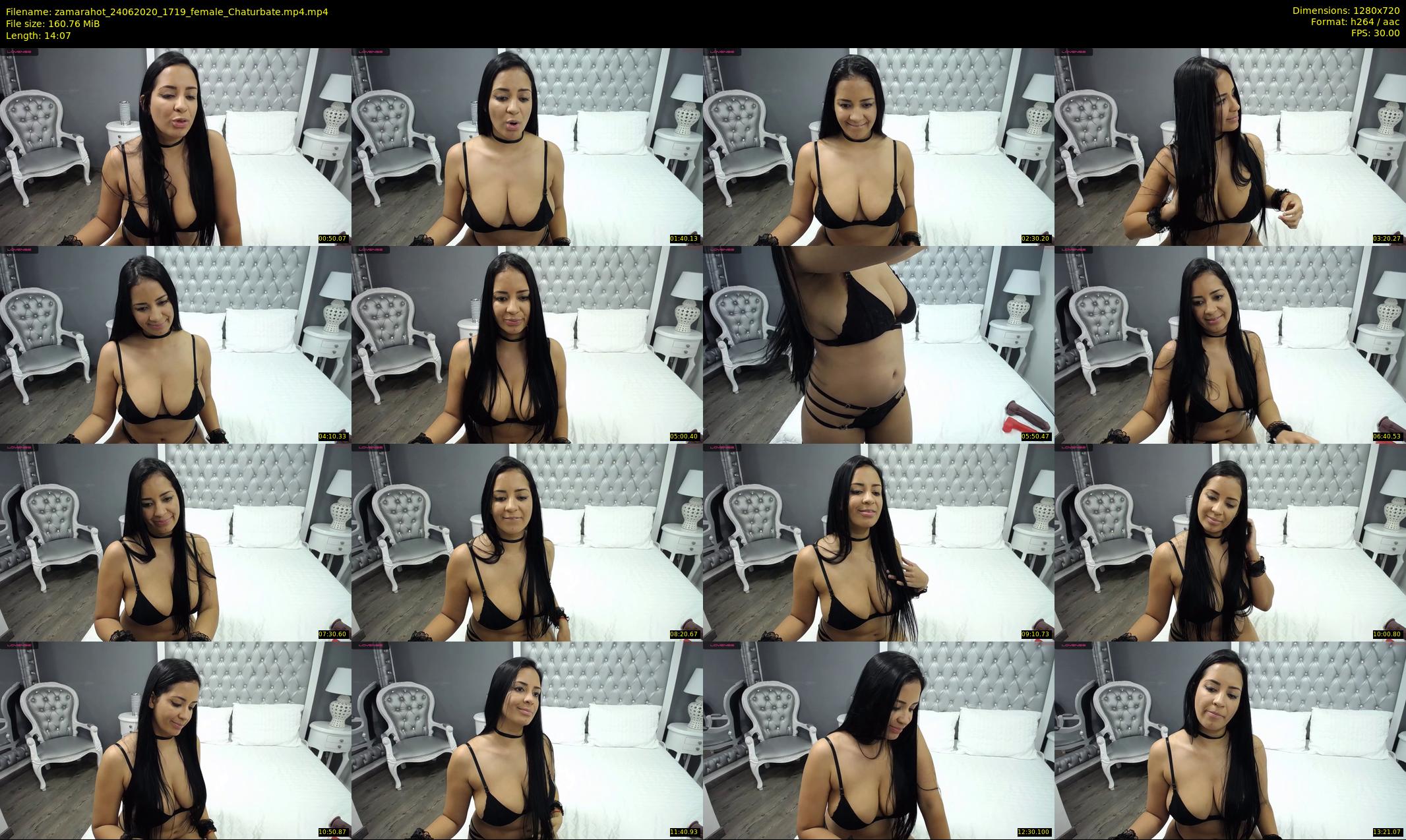 zamarahot — 15 minute Chaturbate female cam show recording, 720p, Jun 24, 2020