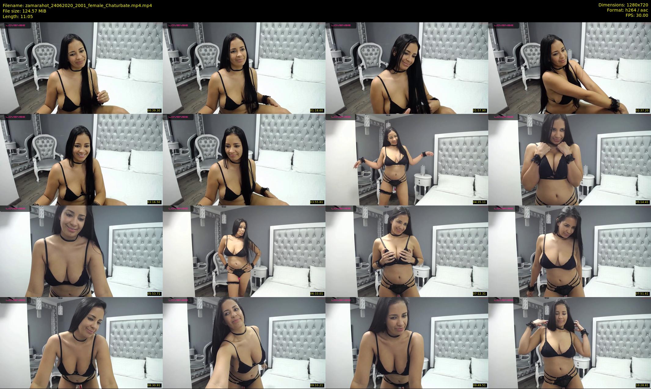 zamarahot — 12 minute Chaturbate female cam show recording, 720p, Jun 24, 2020