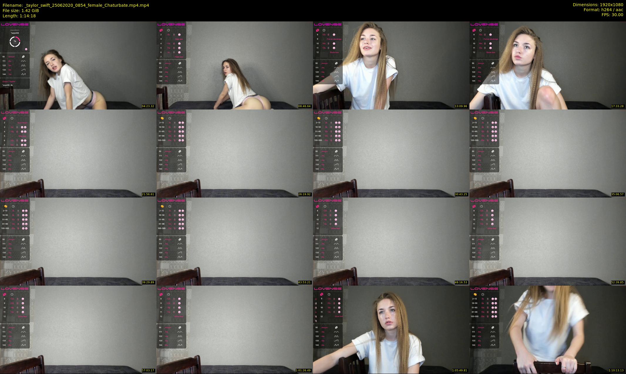 _taylor_swift — 75 minute Chaturbate female cam show recording, 1080p, Jun 25, 2020