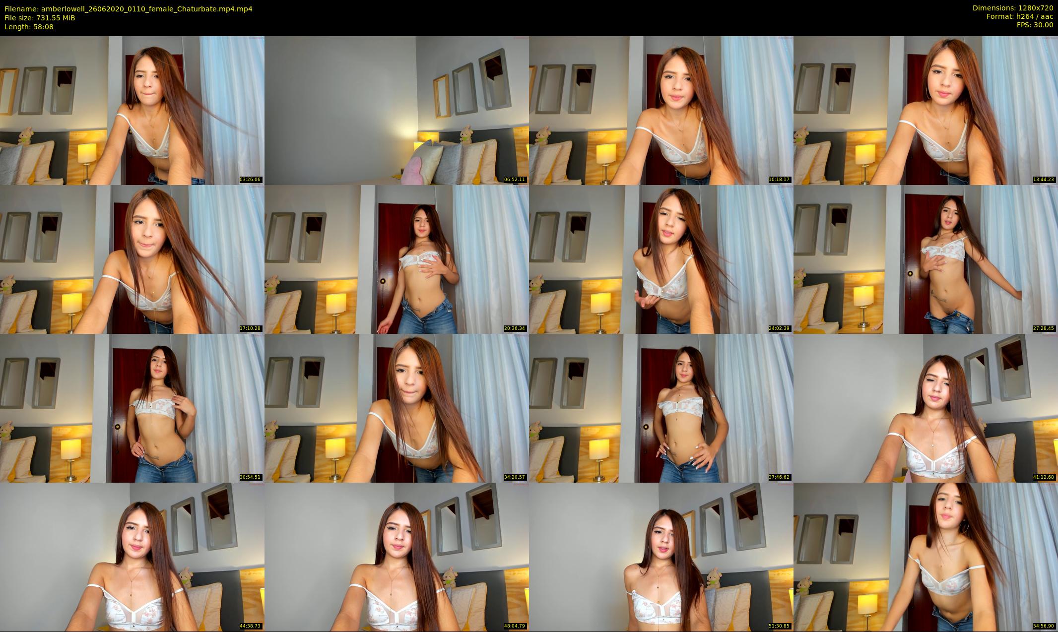 amberlowell — 59 minute Chaturbate female cam show recording, 720p, Jun 26, 2020