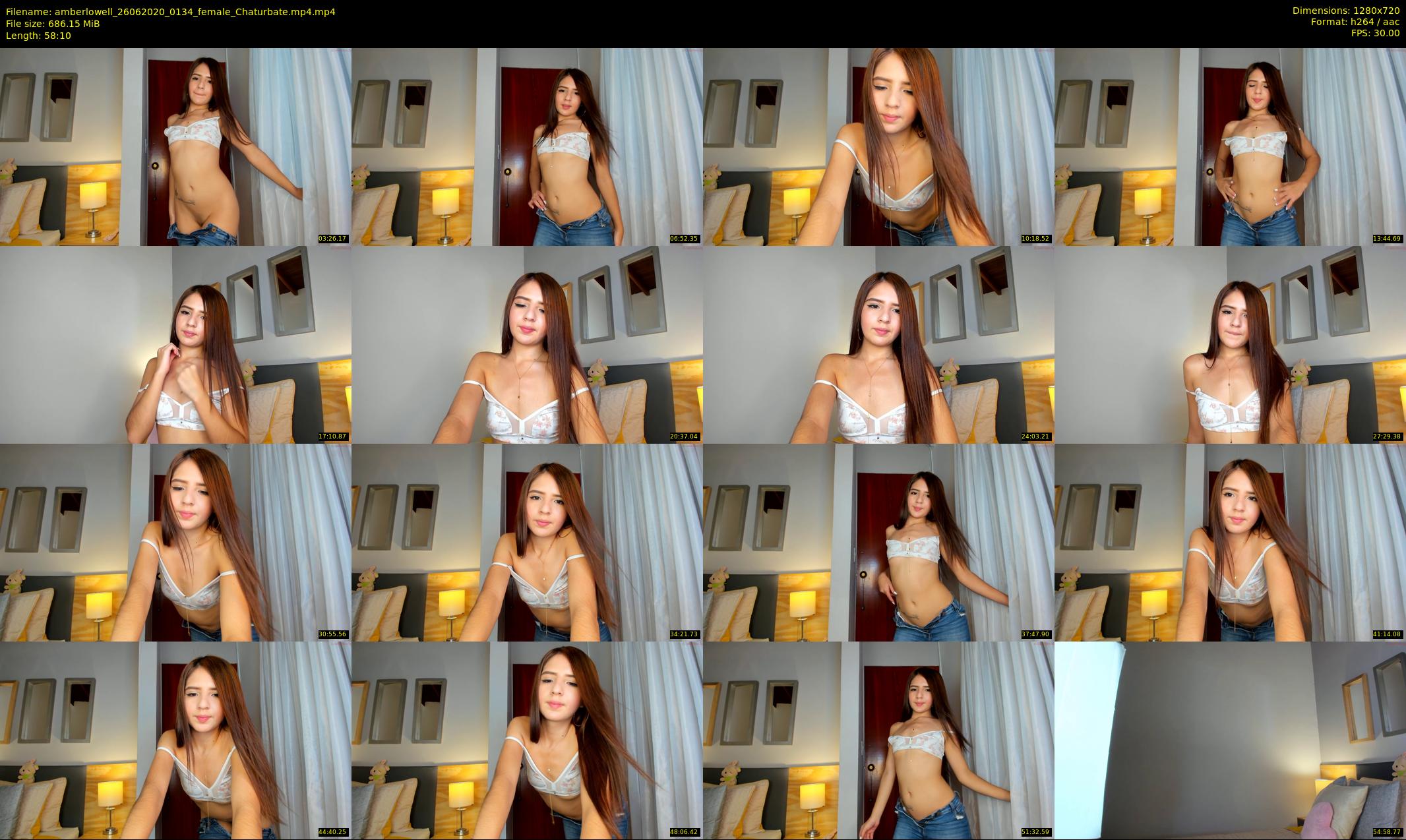 amberlowell — 59 minute Chaturbate female cam show recording, 720p, Jun 26, 2020