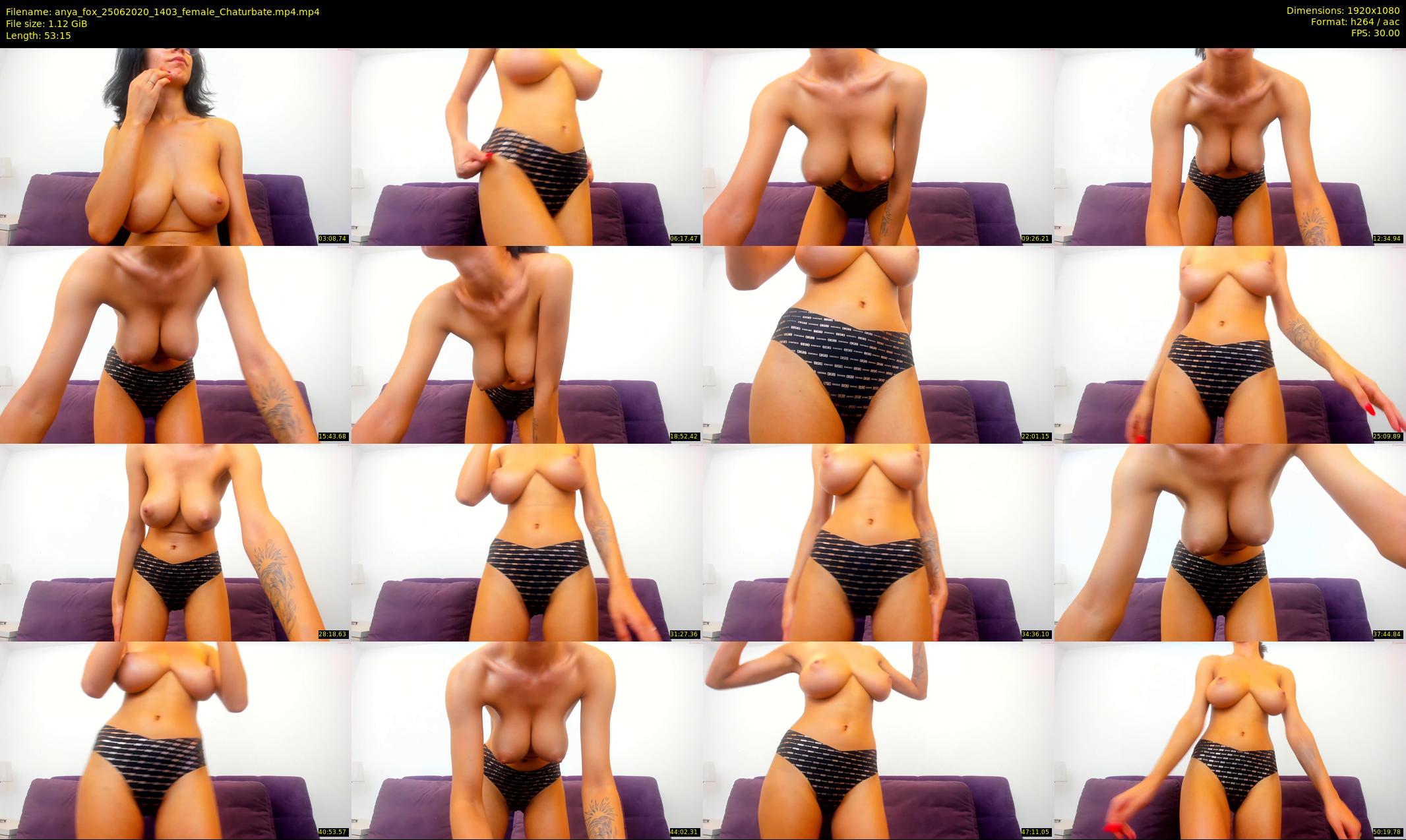 anya_fox — 54 minute Chaturbate female cam show recording, 1080p, Jun 25, 2020