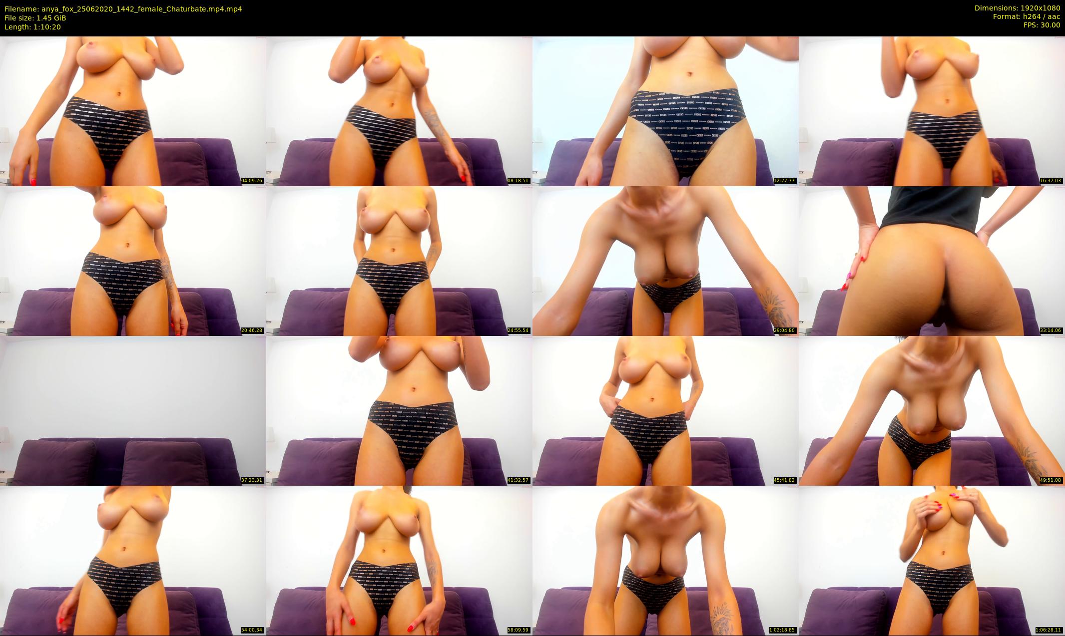 anya_fox — 71 minute Chaturbate female cam show recording, 1080p, Jun 25, 2020