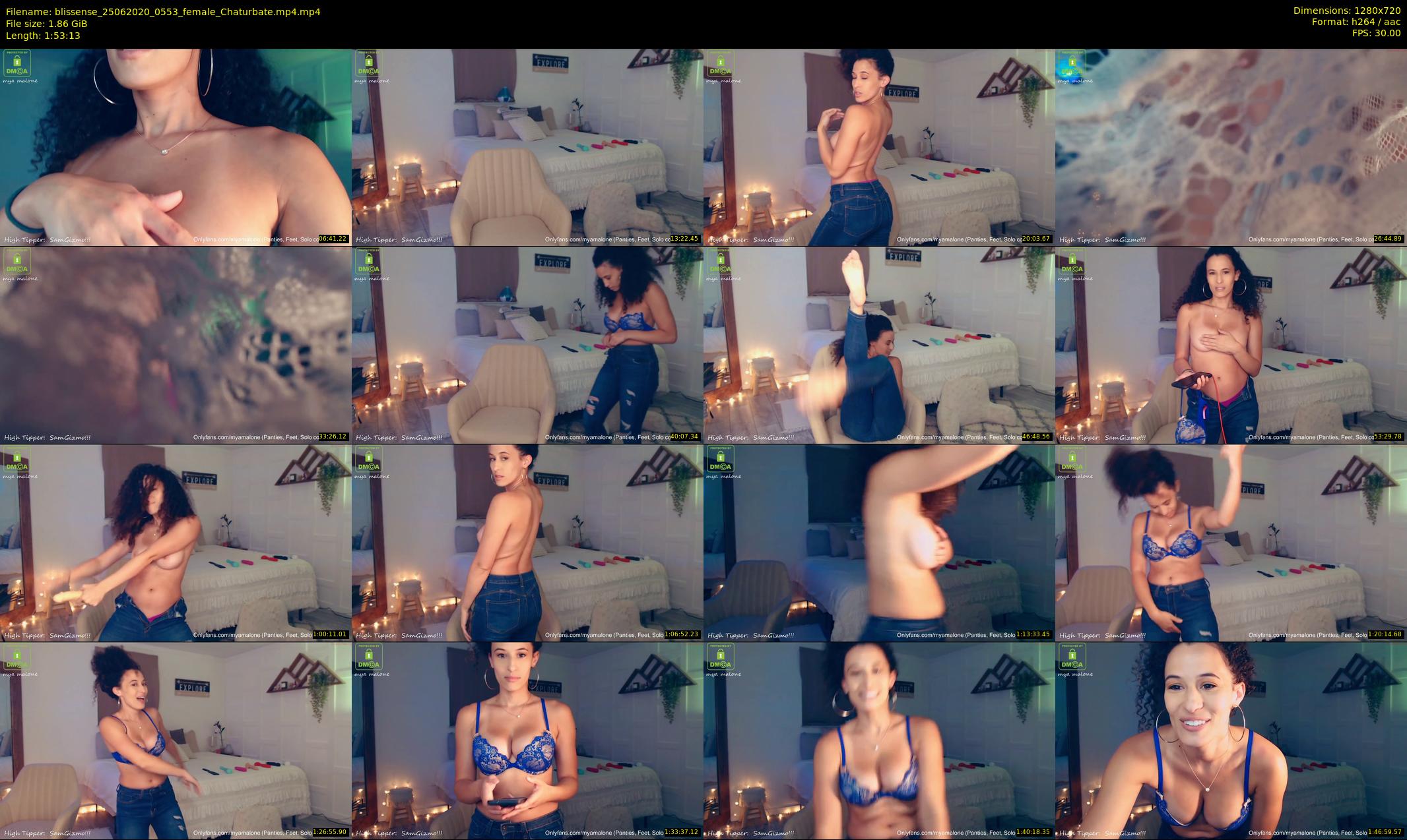 blissense — 114 minute Chaturbate female cam show recording, 720p, Jun 25, 2020
