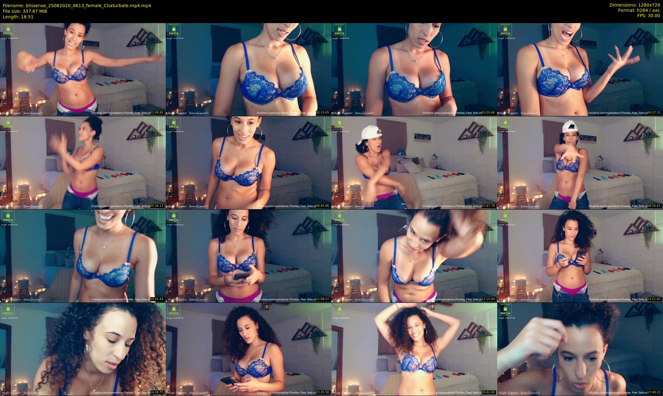 blissense — 19 minute Chaturbate female cam show recording, 720p, Jun 25, 2020