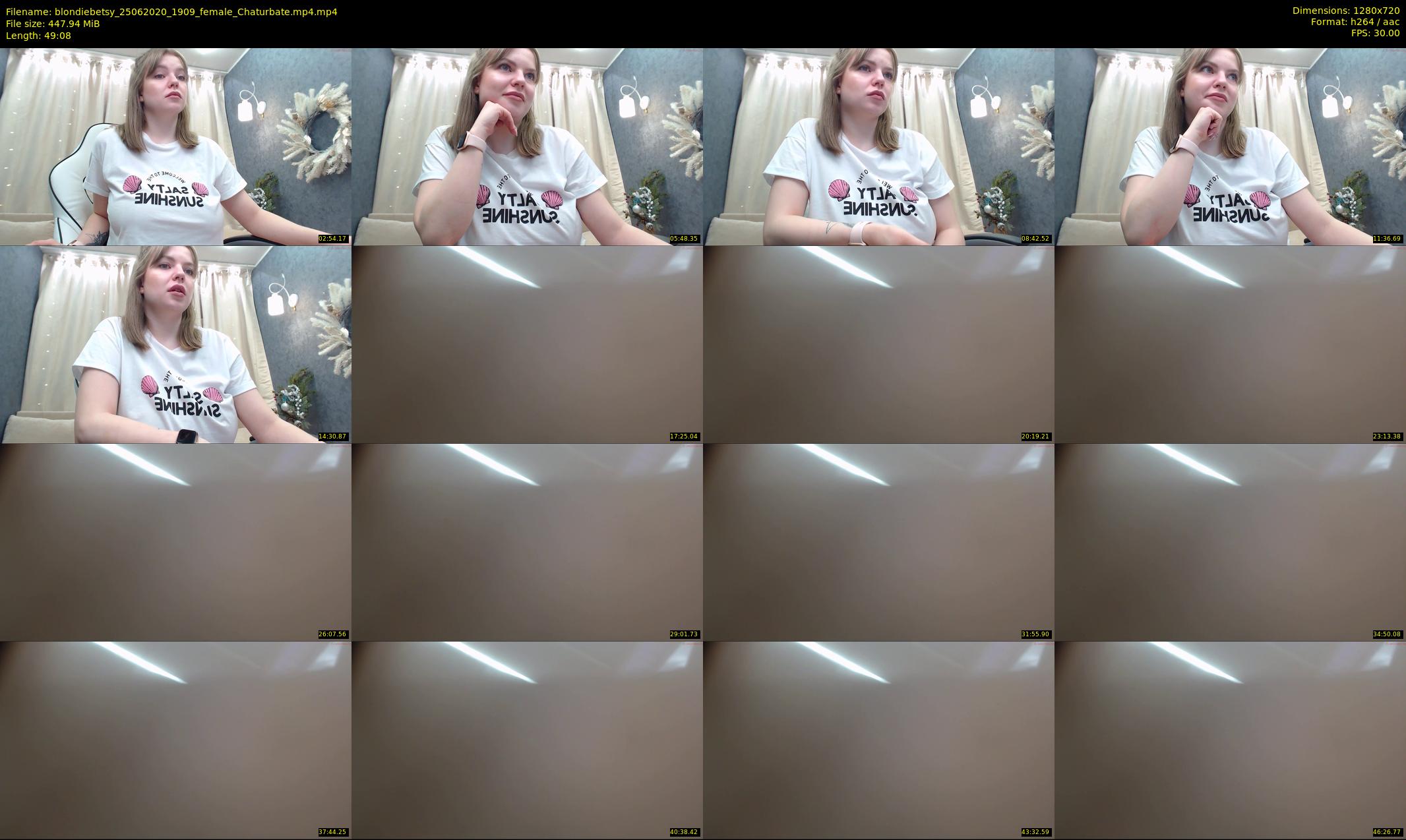 blondiebetsy — 50 minute Chaturbate female cam show recording, 720p, Jun 25, 2020