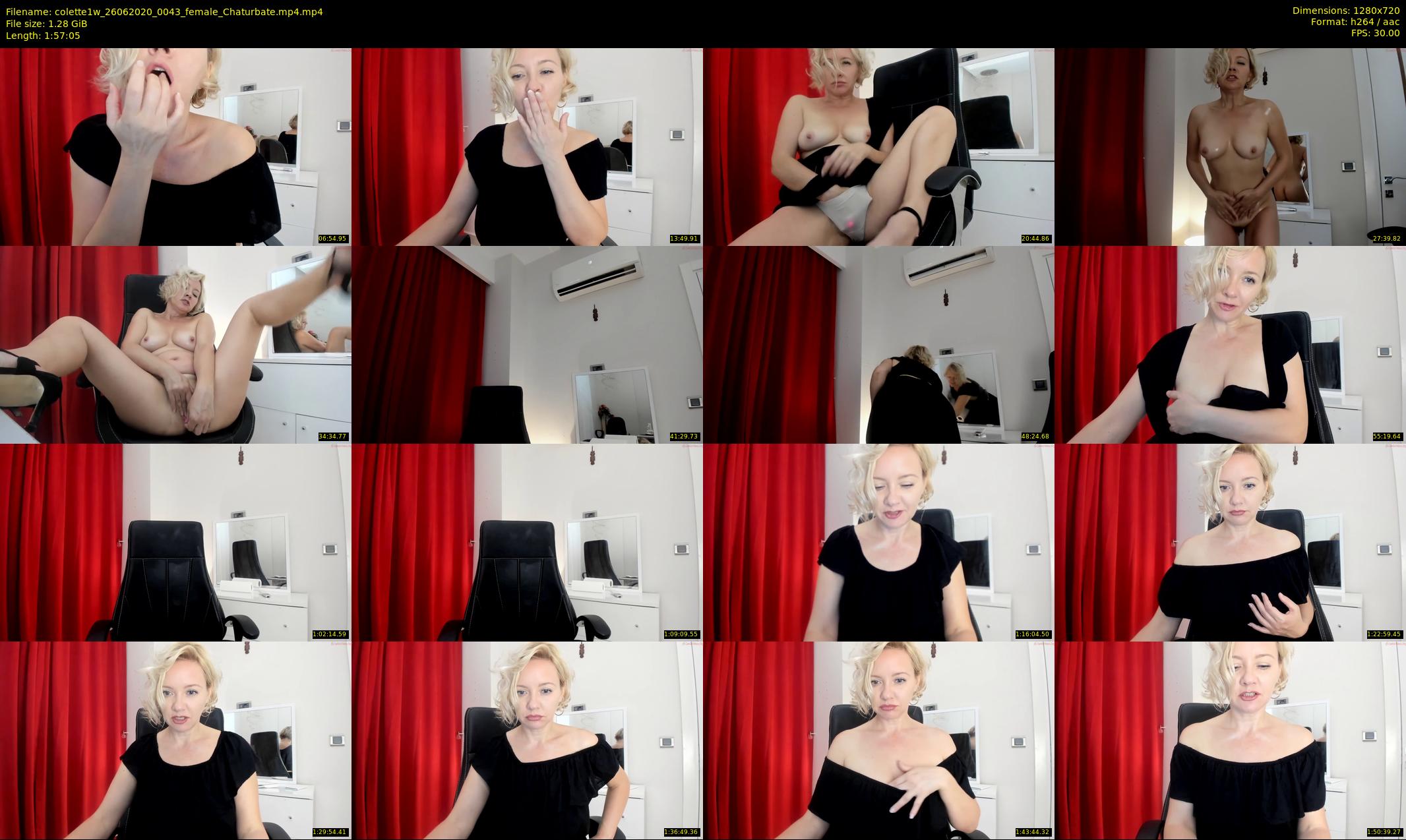 colette1w — 118 minute Chaturbate female cam show recording, 720p, Jun 26, 2020