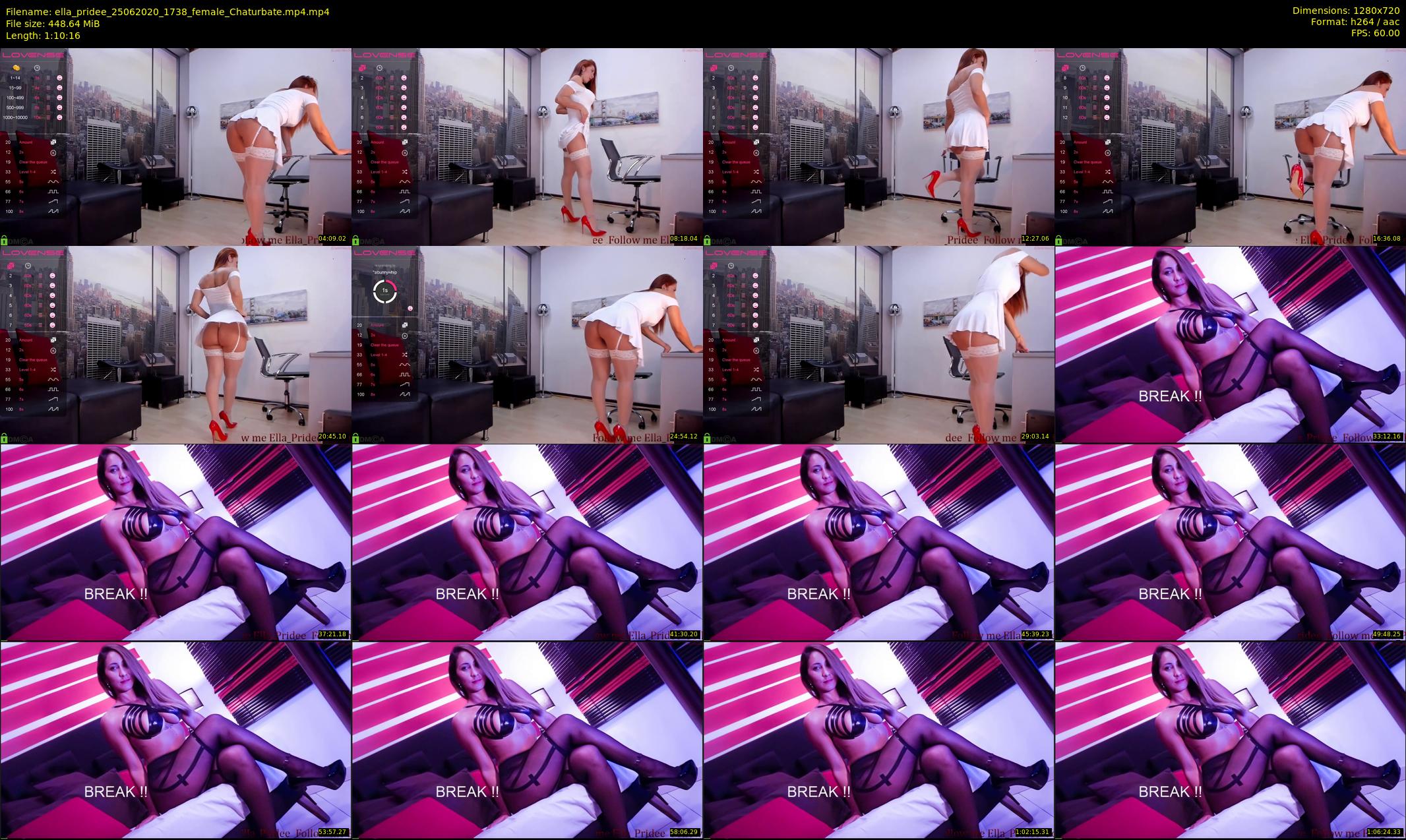 ella_pridee — 71 minute Chaturbate female cam show recording, 720p, Jun 25, 2020