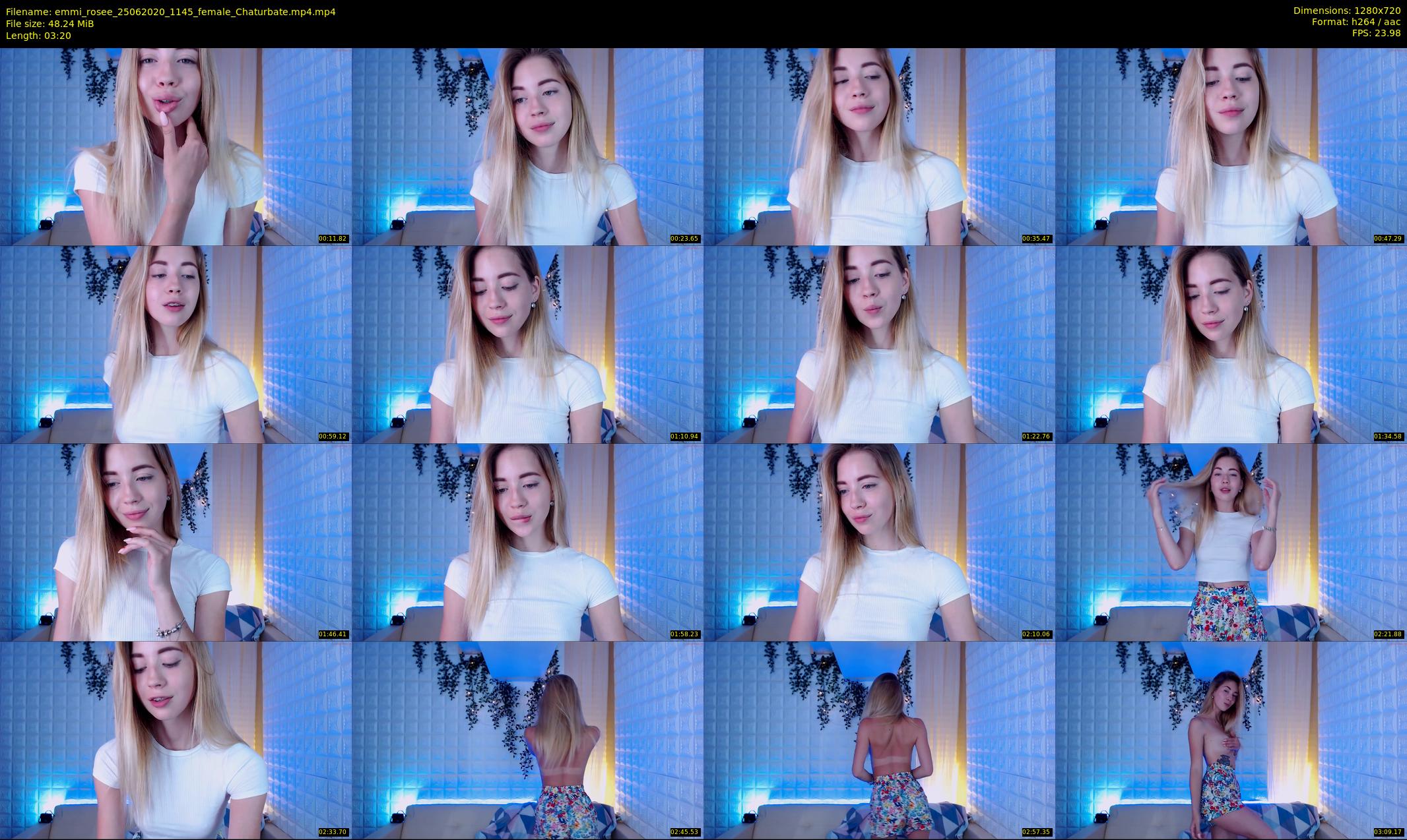 emmi_rosee — 4 minute Chaturbate female cam show recording, 720p, Jun 25, 2020