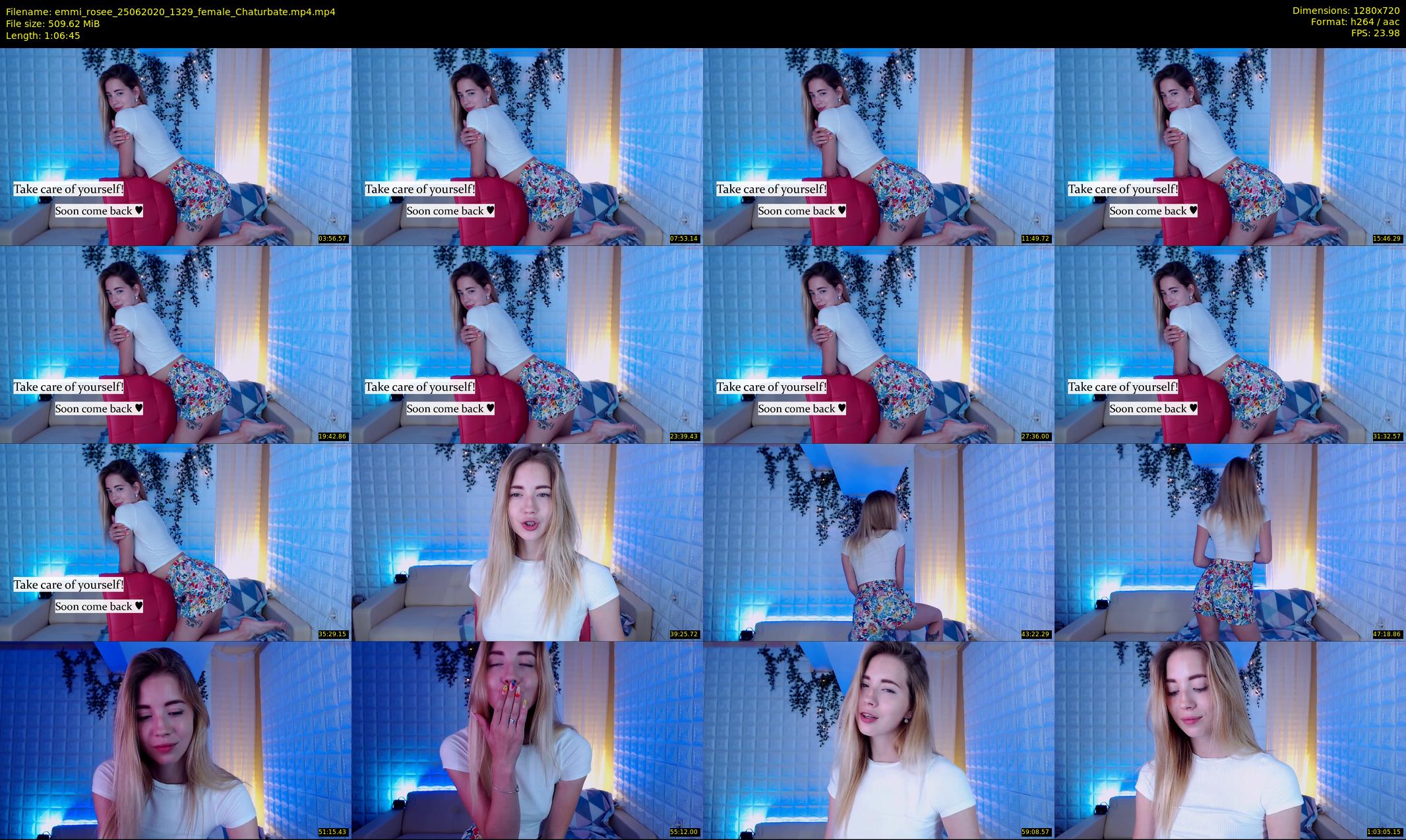 emmi_rosee — 67 minute Chaturbate female cam show recording, 720p, Jun 25, 2020
