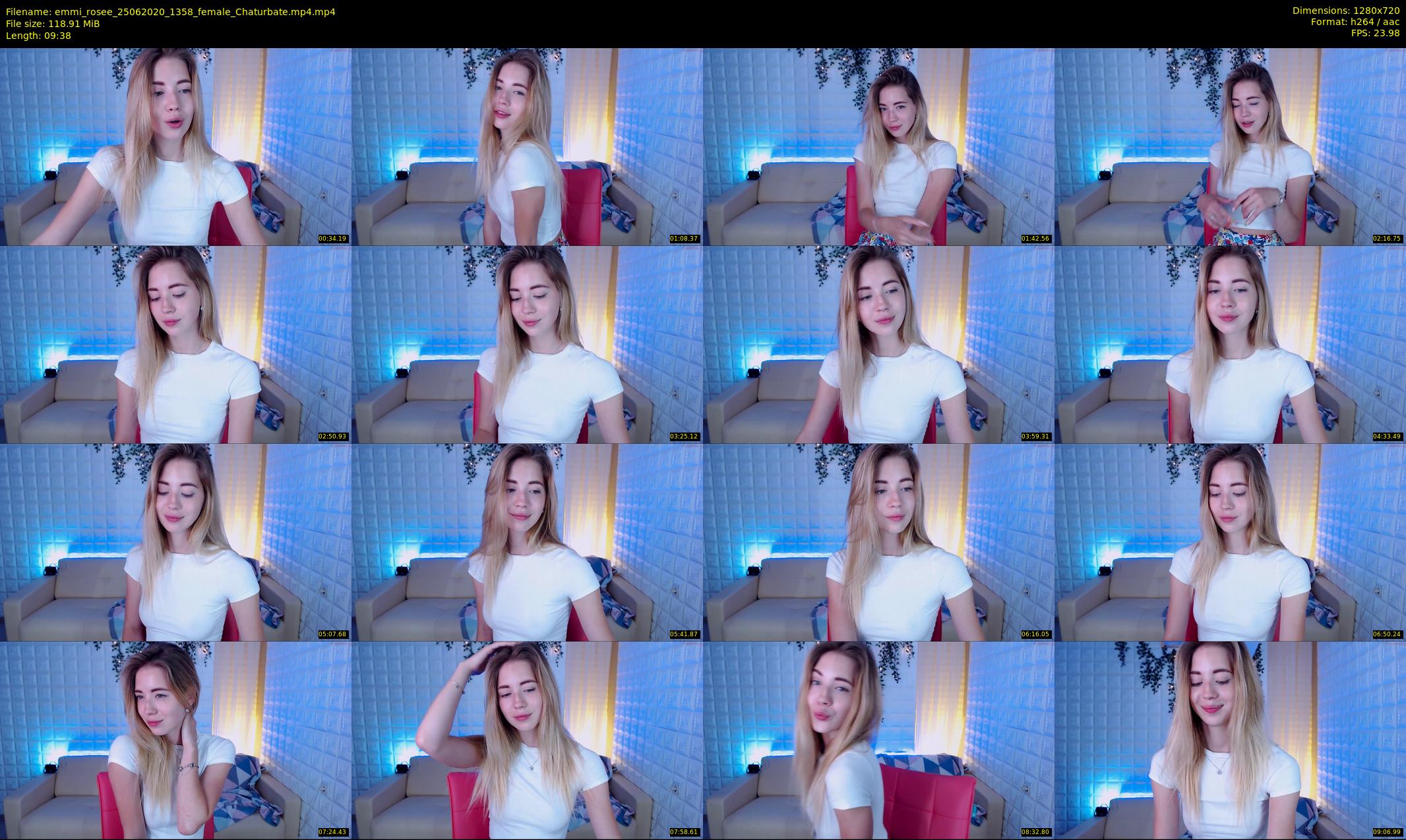 emmi_rosee — 10 minute Chaturbate female cam show recording, 720p, Jun 25, 2020