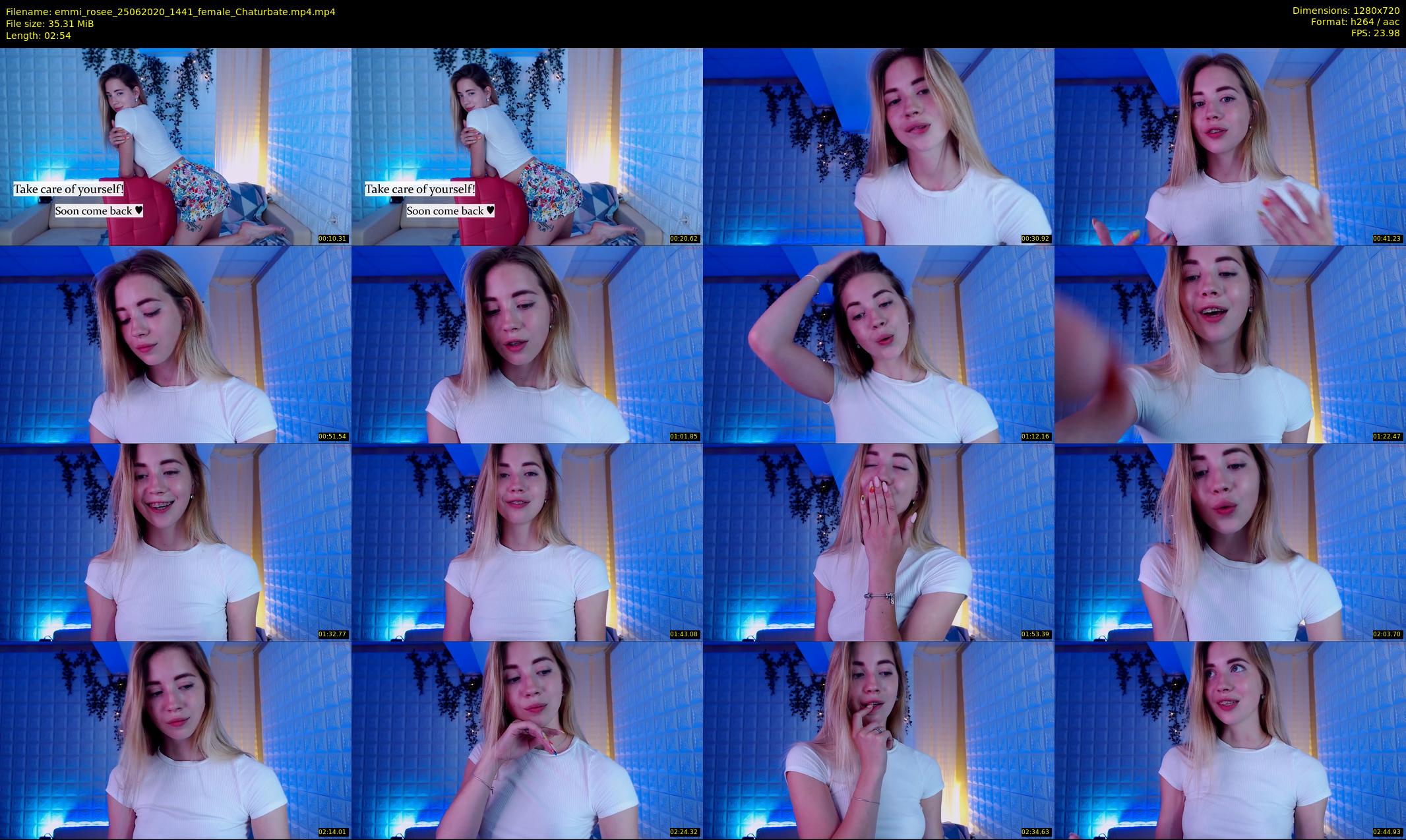 emmi_rosee — 3 minute Chaturbate female cam show recording, 720p, Jun 25, 2020