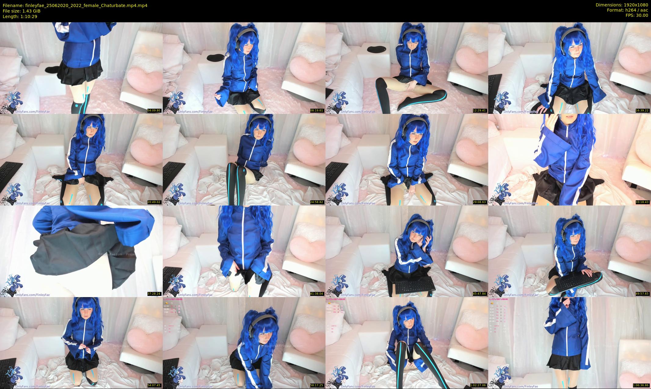 finleyfae — 71 minute Chaturbate female cam show recording, 1080p, Jun 25, 2020