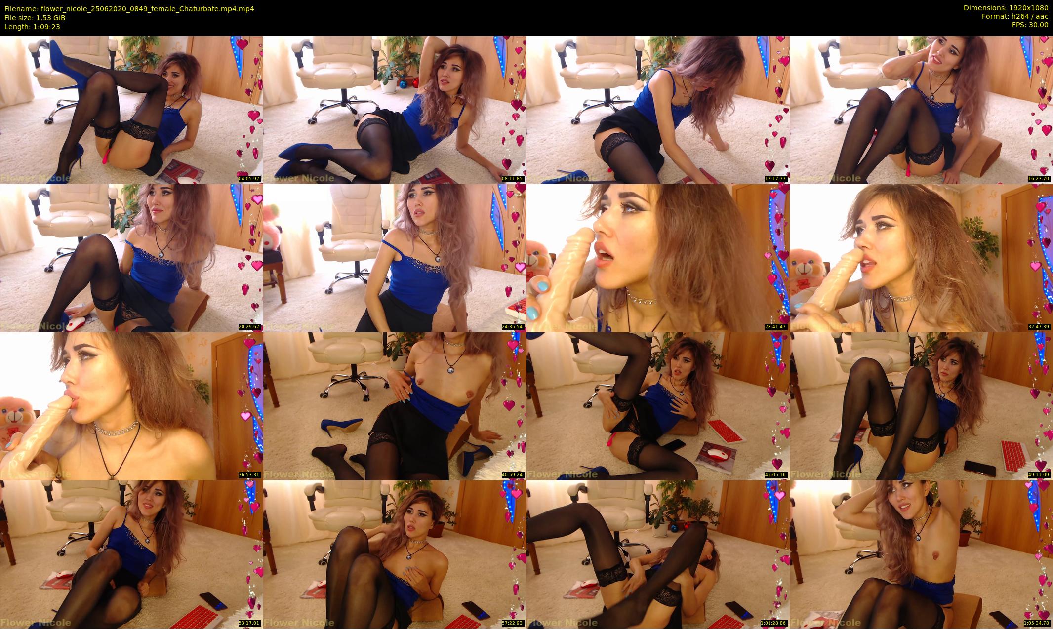 flower_nicole — 70 minute Chaturbate female cam show recording, 1080p, Jun 25, 2020