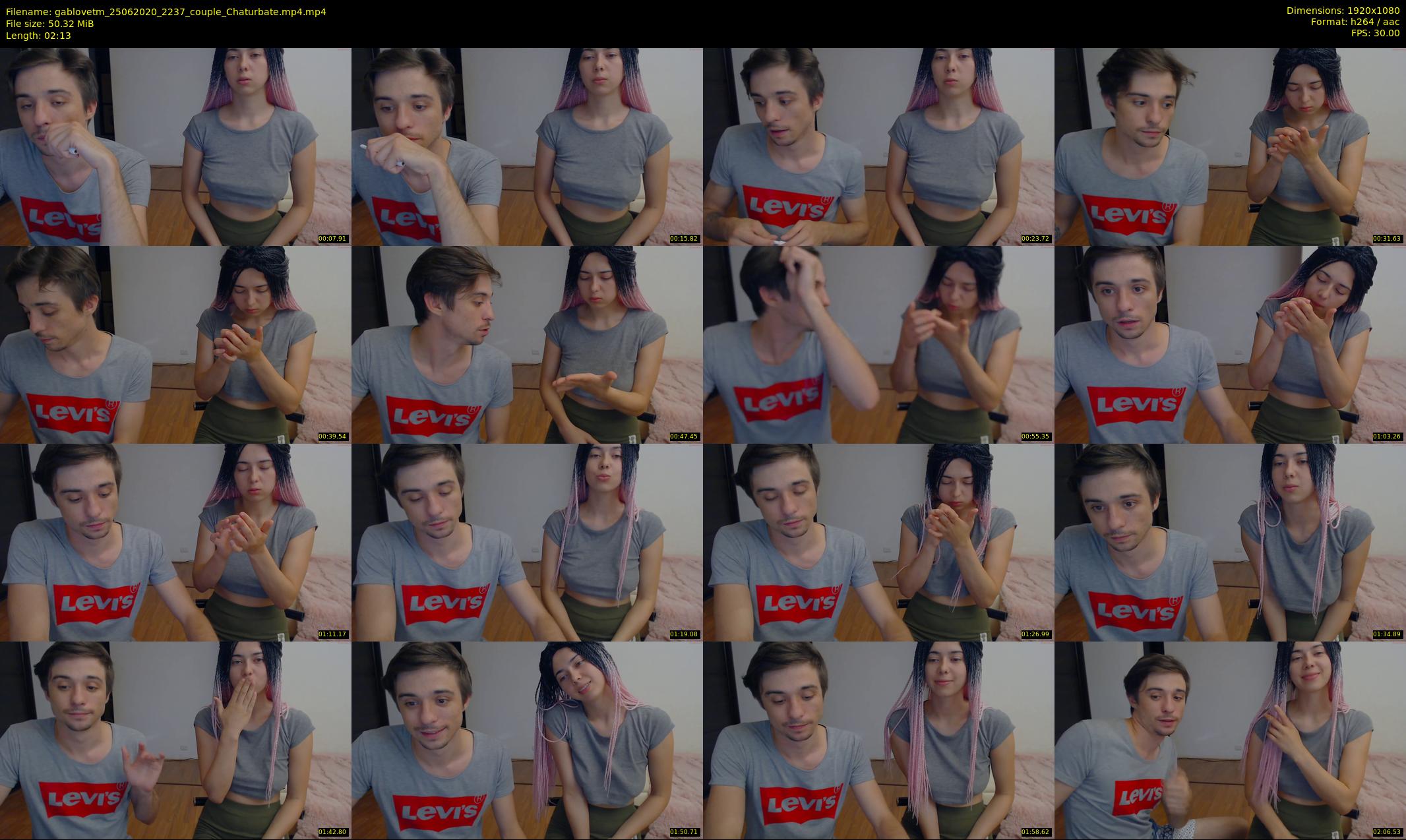 gablovetm — 3 minute Chaturbate couple cam show recording, 1080p, Jun 25, 2020