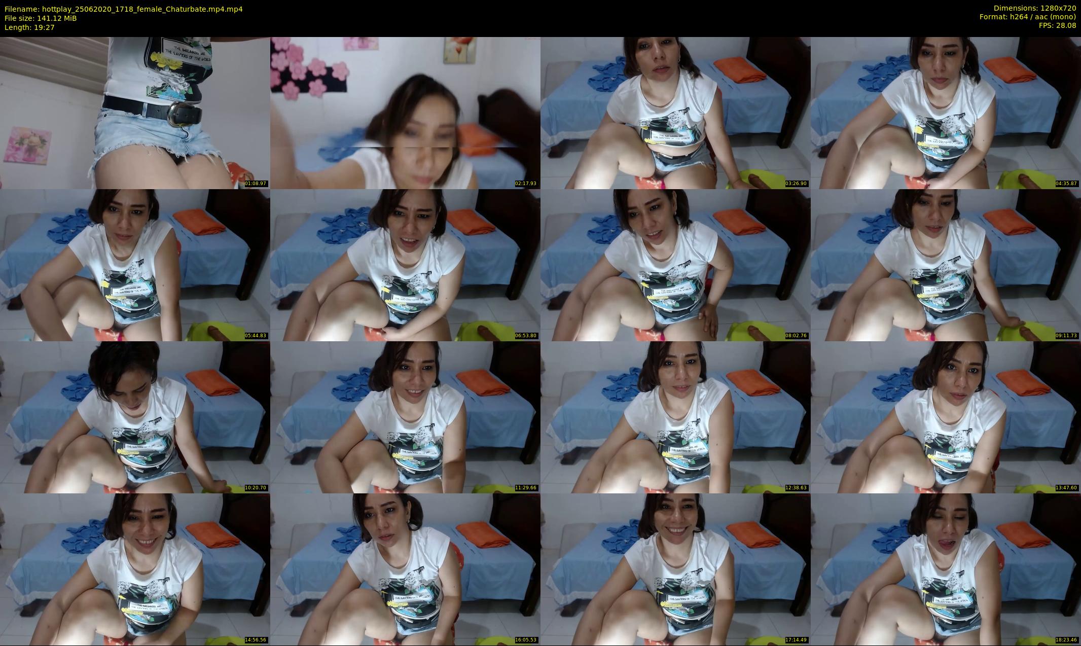 hottplay — 20 minute Chaturbate female cam show recording, 720p, Jun 25, 2020