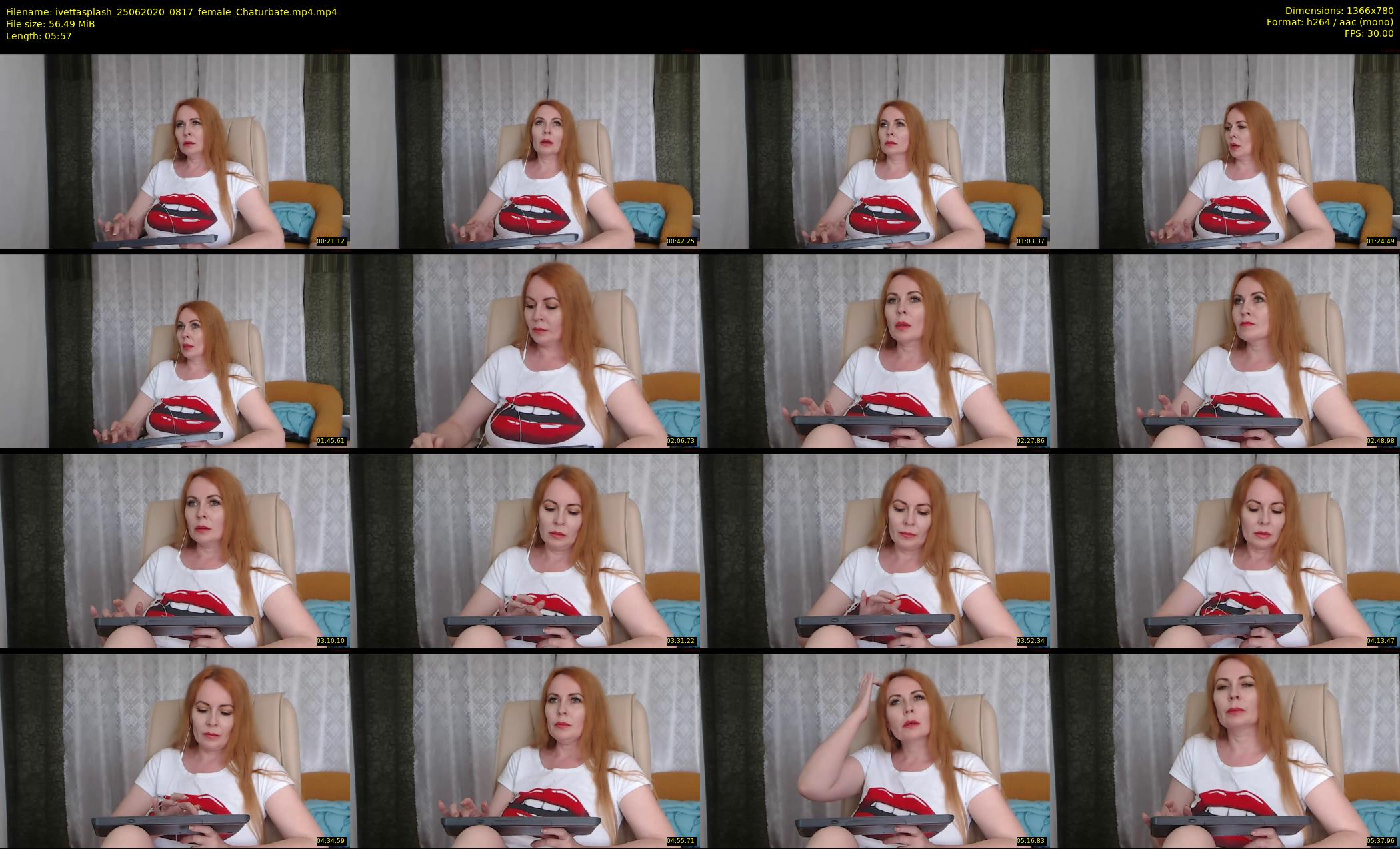 ivettasplash — 6 minute Chaturbate female cam show recording, 720p, Jun 25, 2020